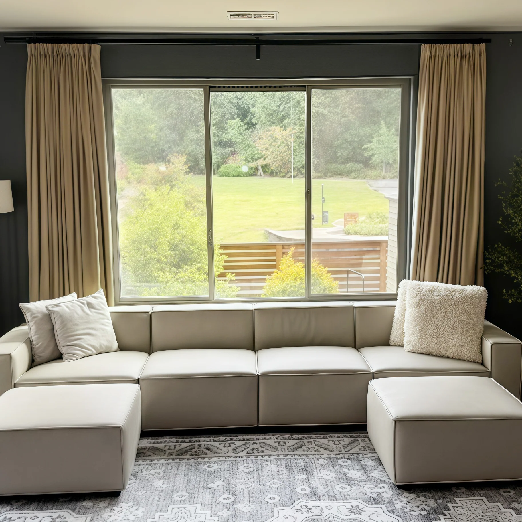 Lily Linen Curtains & Drapes Pleated - Image 49