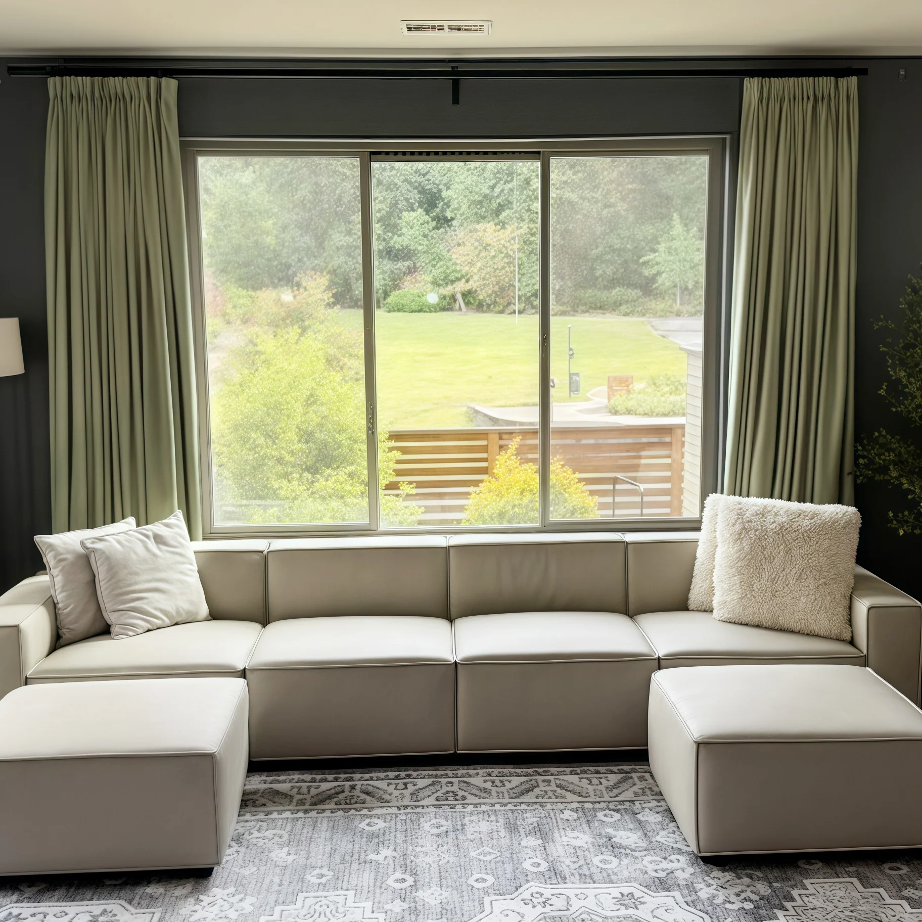 Lily Linen Curtains & Drapes Pleated - Image 51