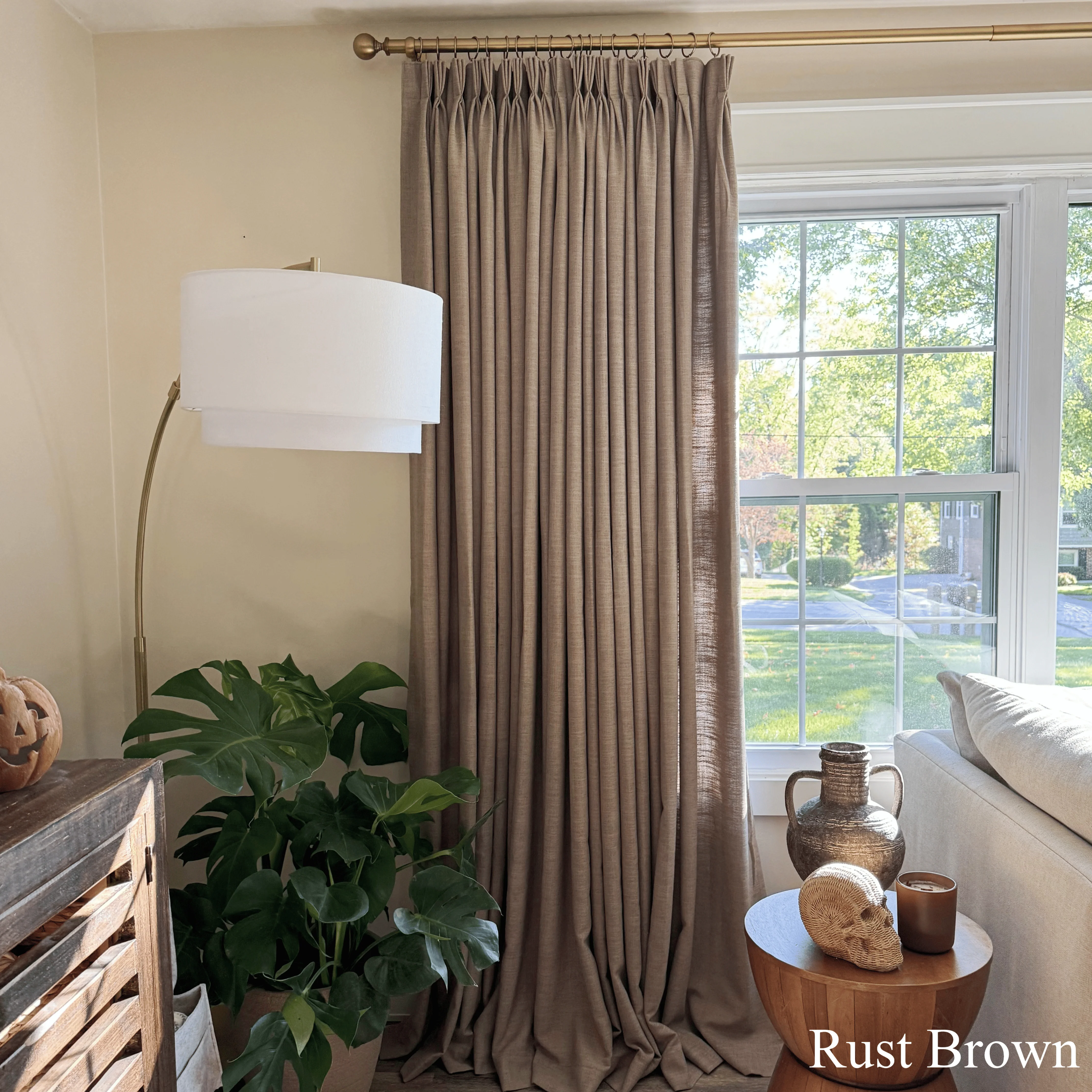 Lily Linen Curtains & Drapes Pleated - Image 6