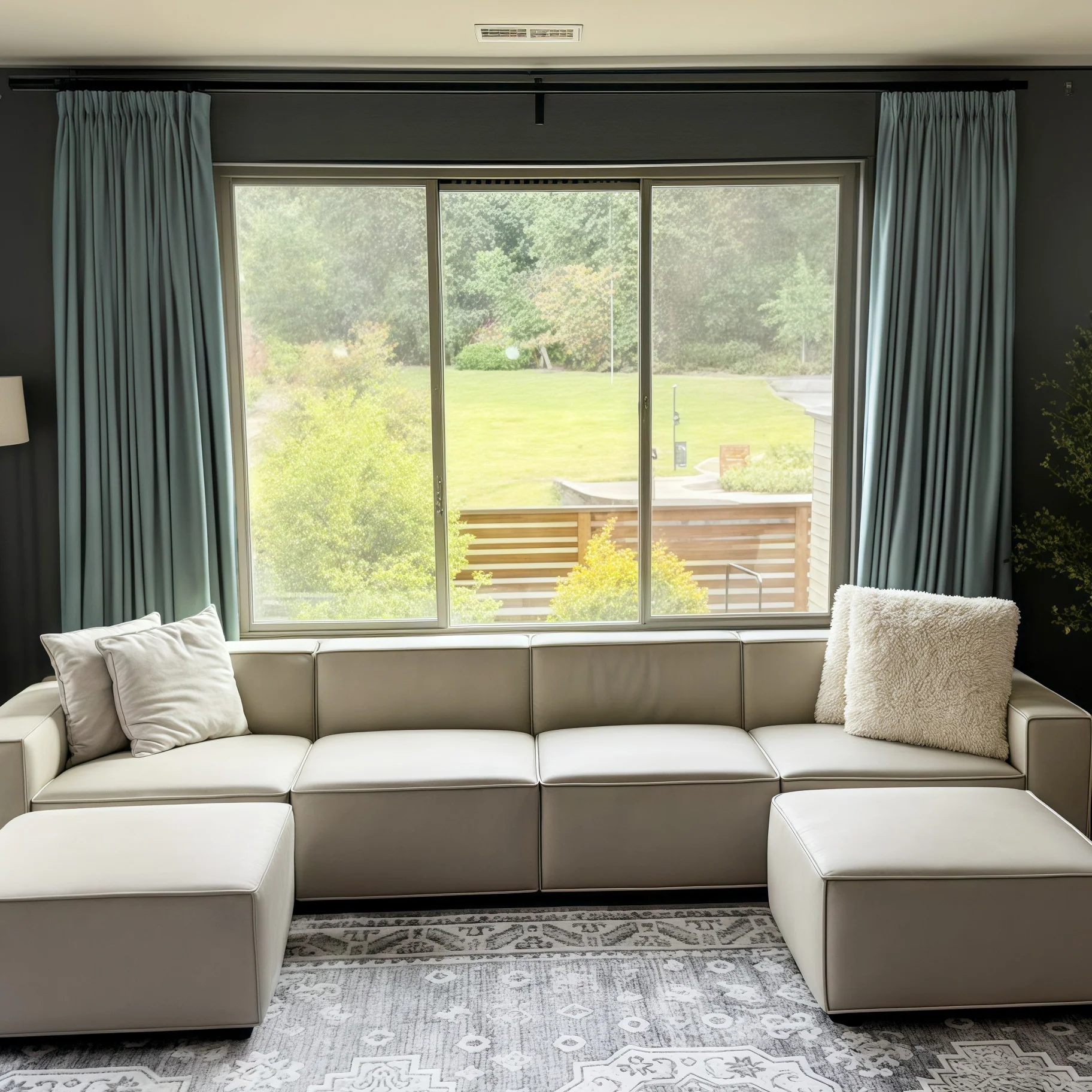 Lily Linen Curtains & Drapes Pleated - Image 55