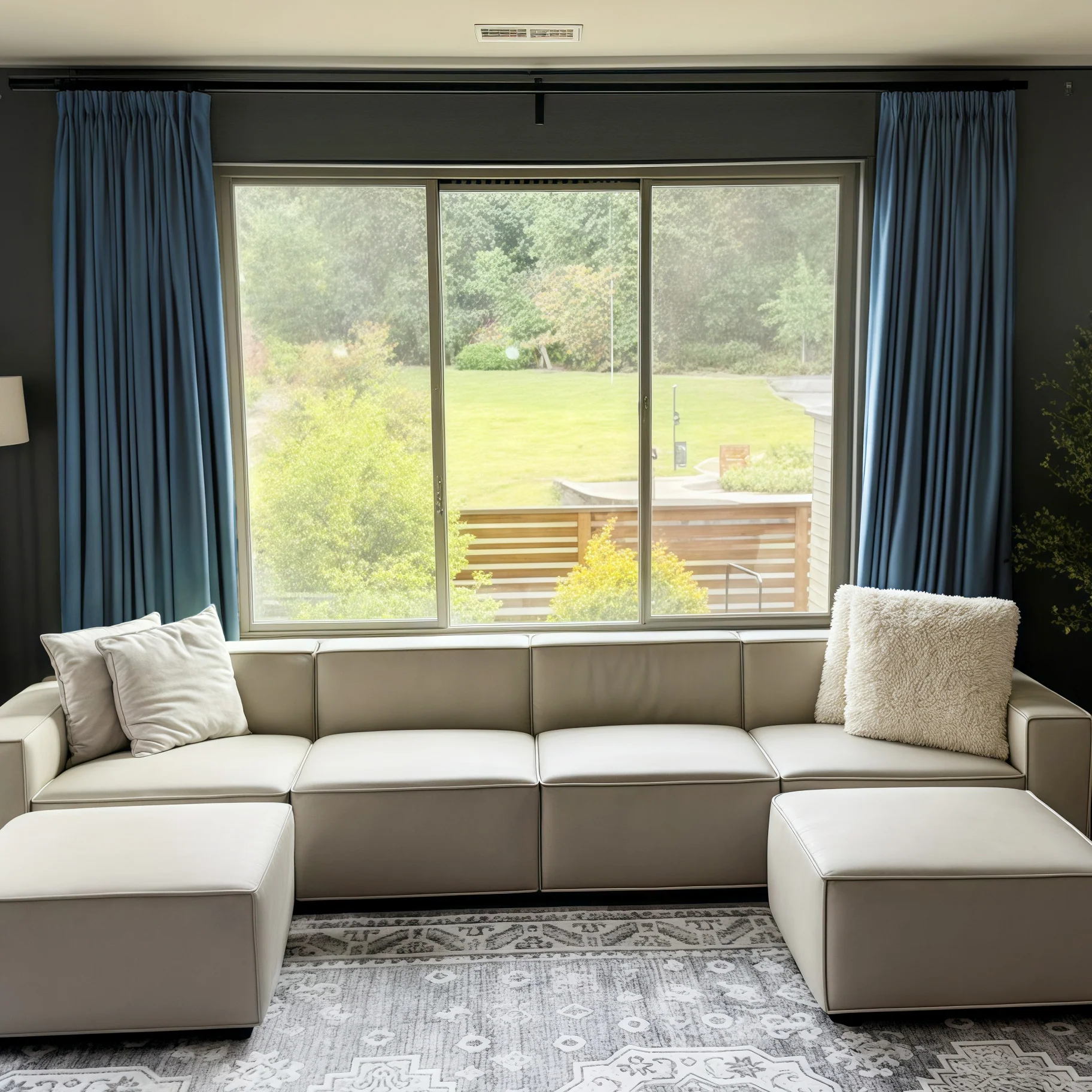 Lily Linen Curtains & Drapes Pleated - Image 57