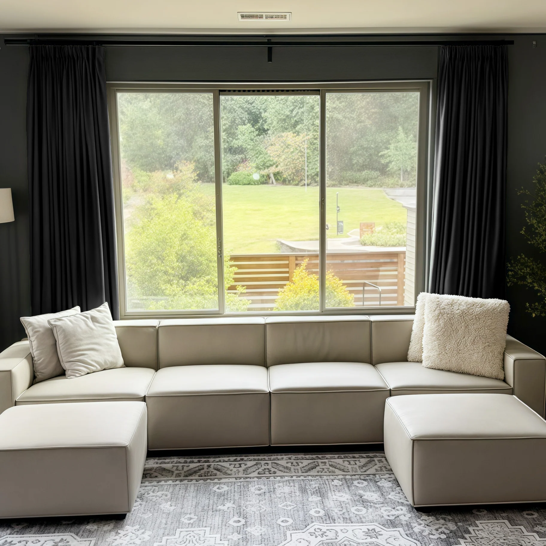 Lily Linen Curtains & Drapes Pleated - Image 58