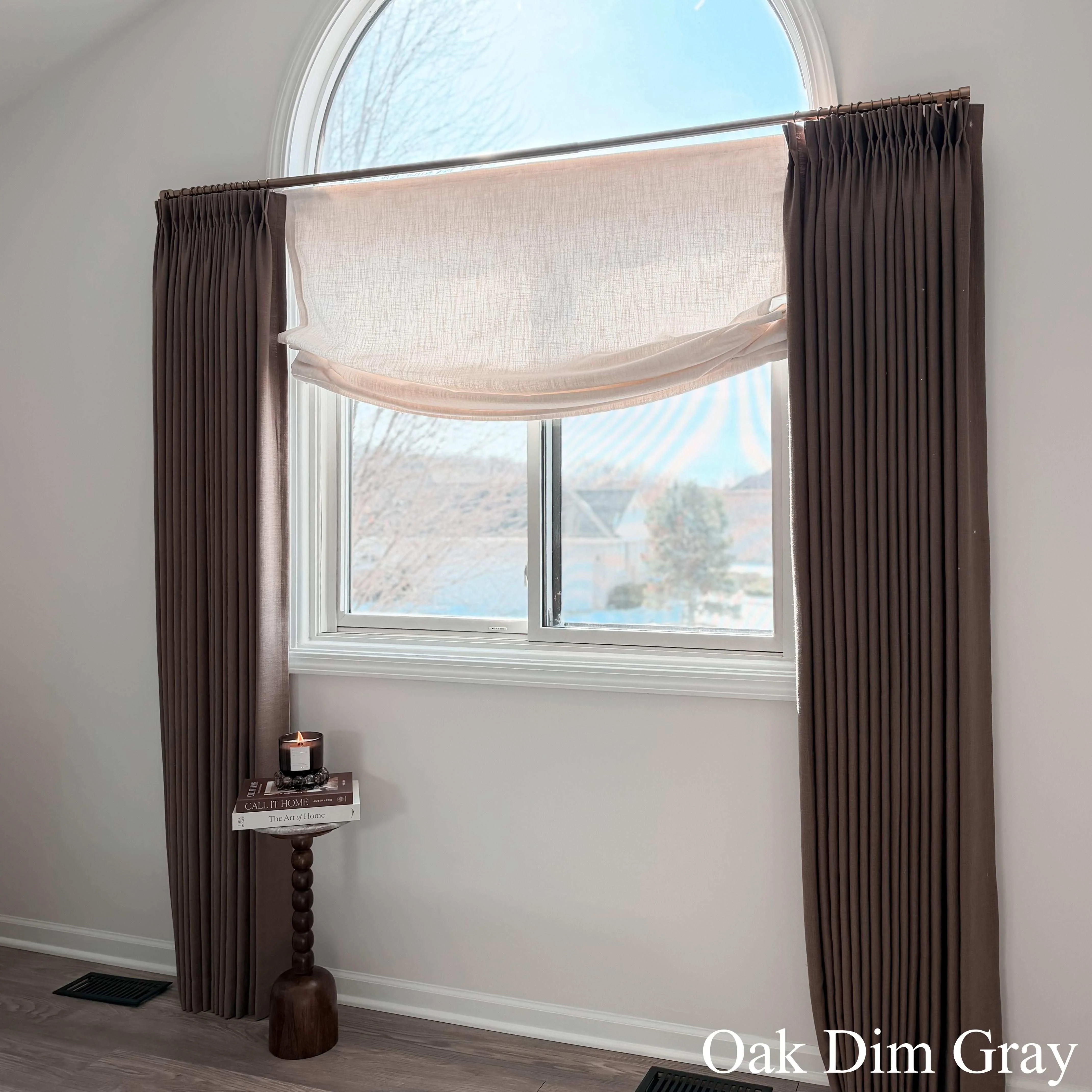 Lily Linen Curtains & Drapes Pleated - Image 3