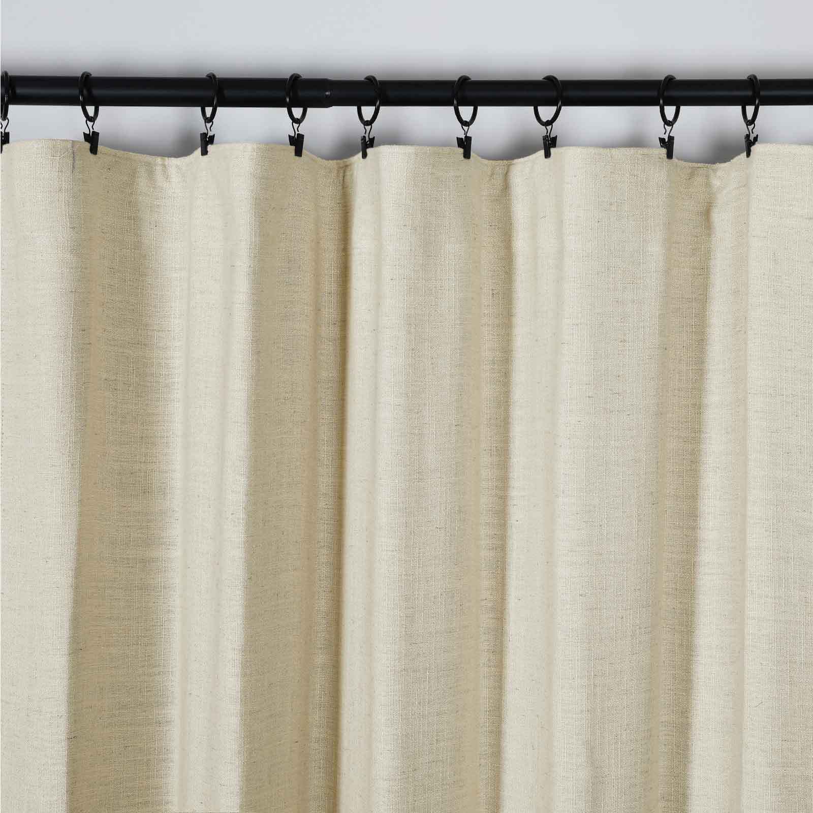 Kelly Linen Blend Curtains & Drapes Soft Top - Image 5