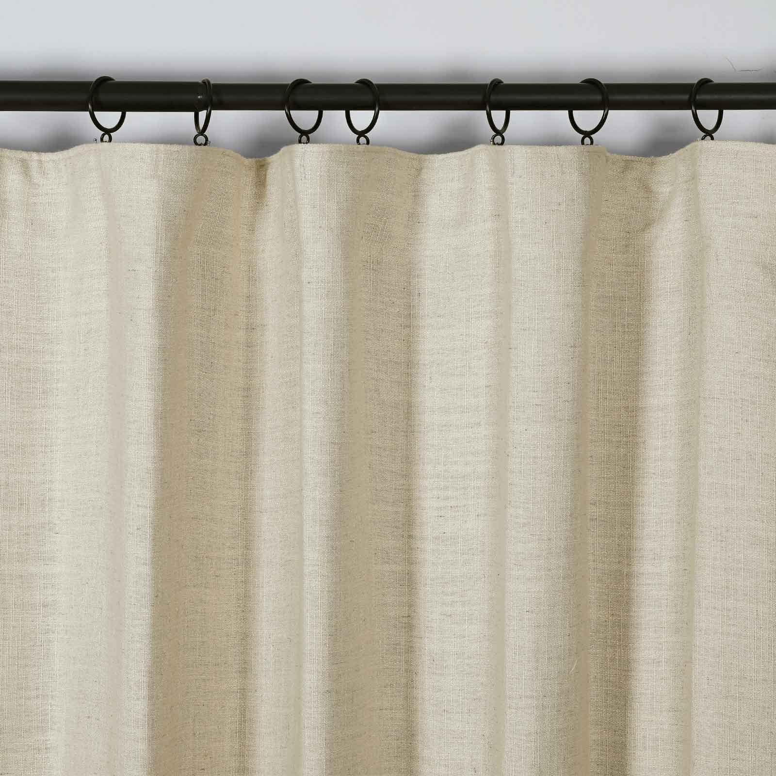 Kelly Linen Blend Curtains & Drapes Soft Top - Image 7