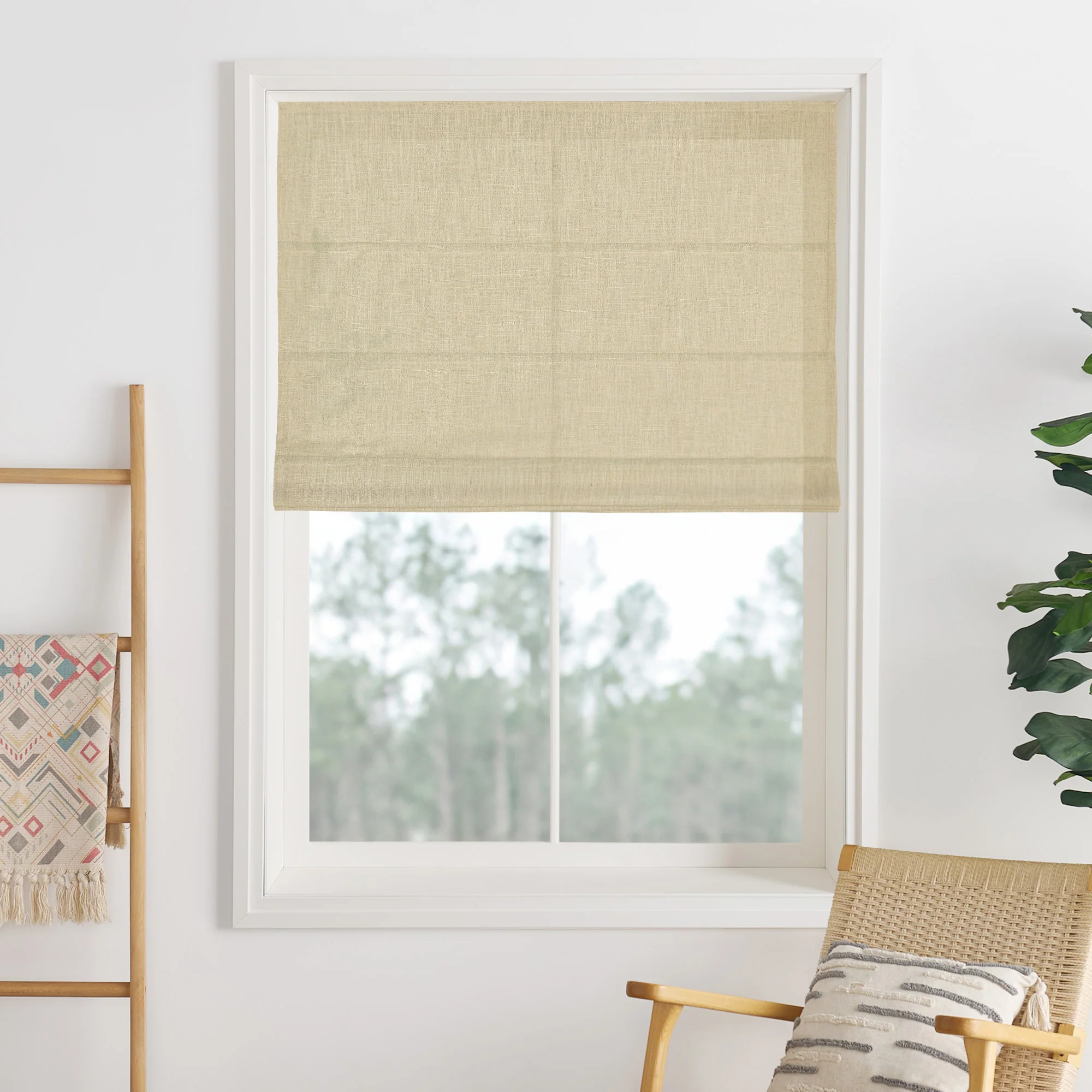 Lily Linen Roman Shades & Blinds - Image 22