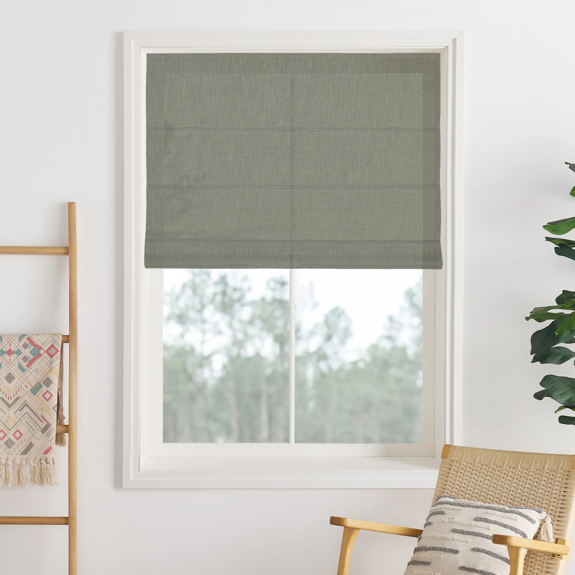 Lily Linen Roman Shades & Blinds - Image 29