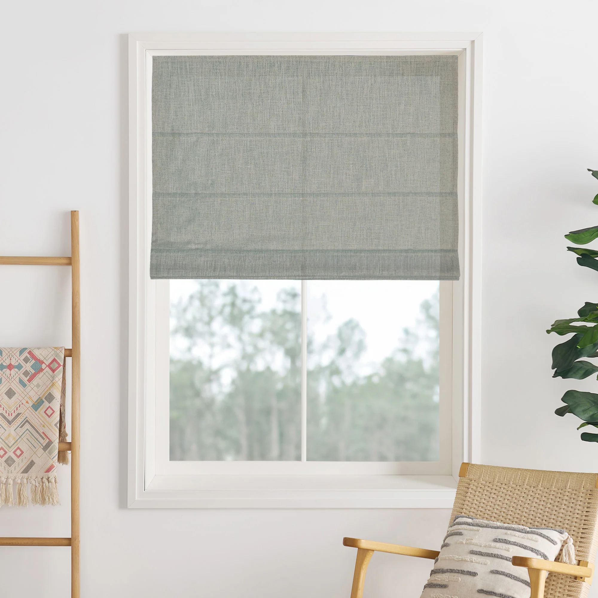 Lily Linen Roman Shades & Blinds - Image 33
