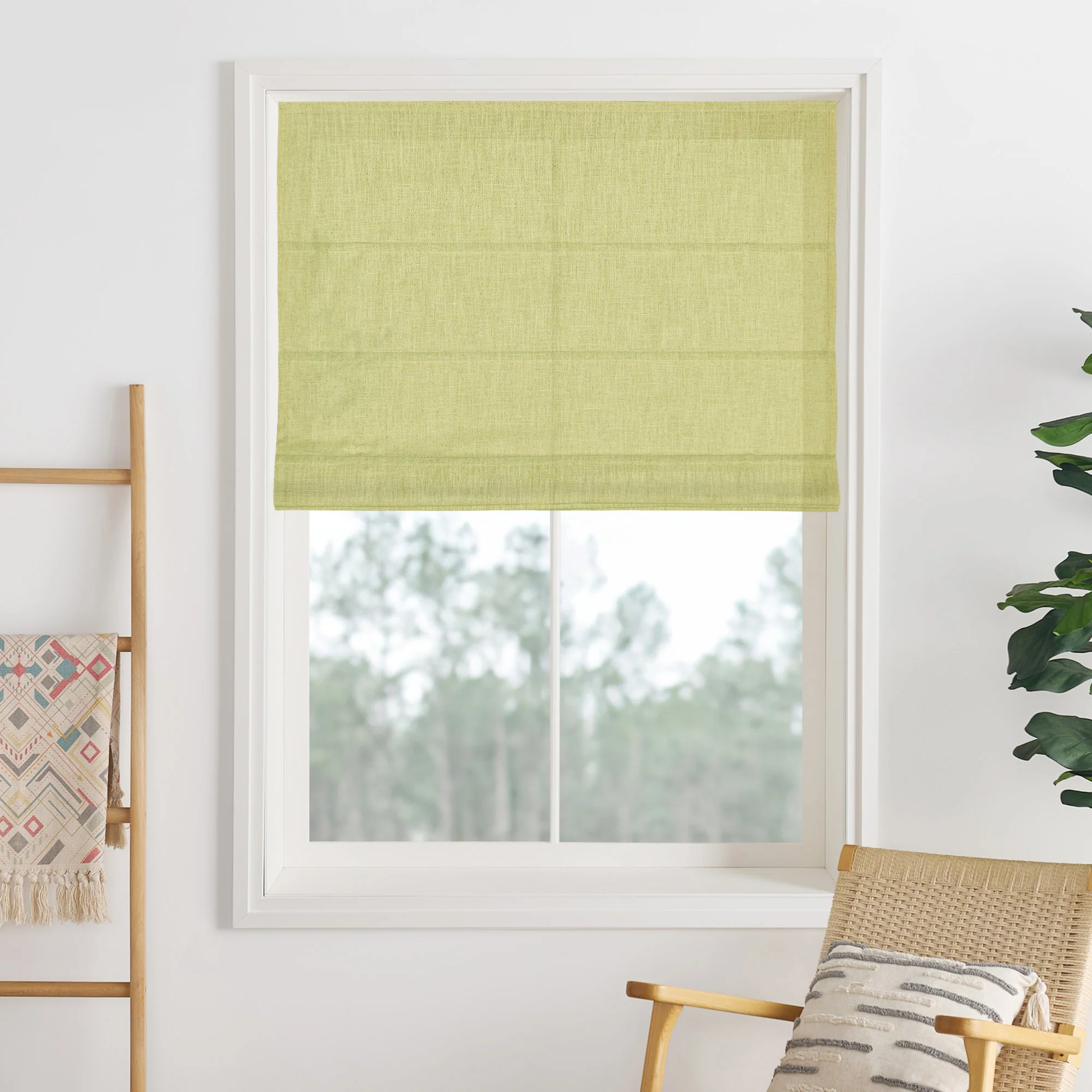 Lily Linen Roman Shades & Blinds - Image 45