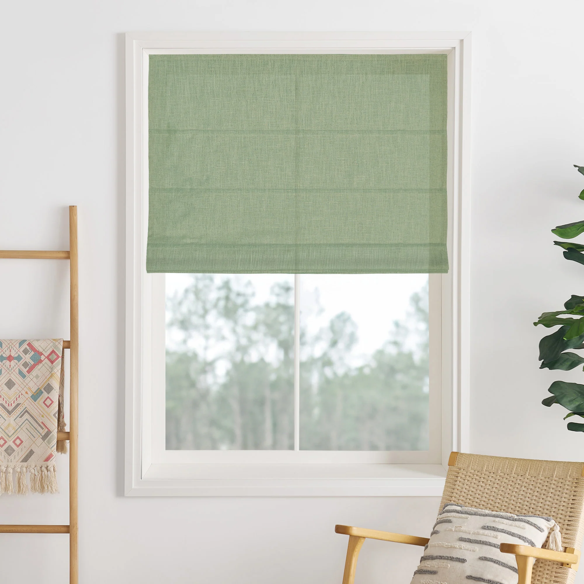 Lily Linen Roman Shades & Blinds - Image 48