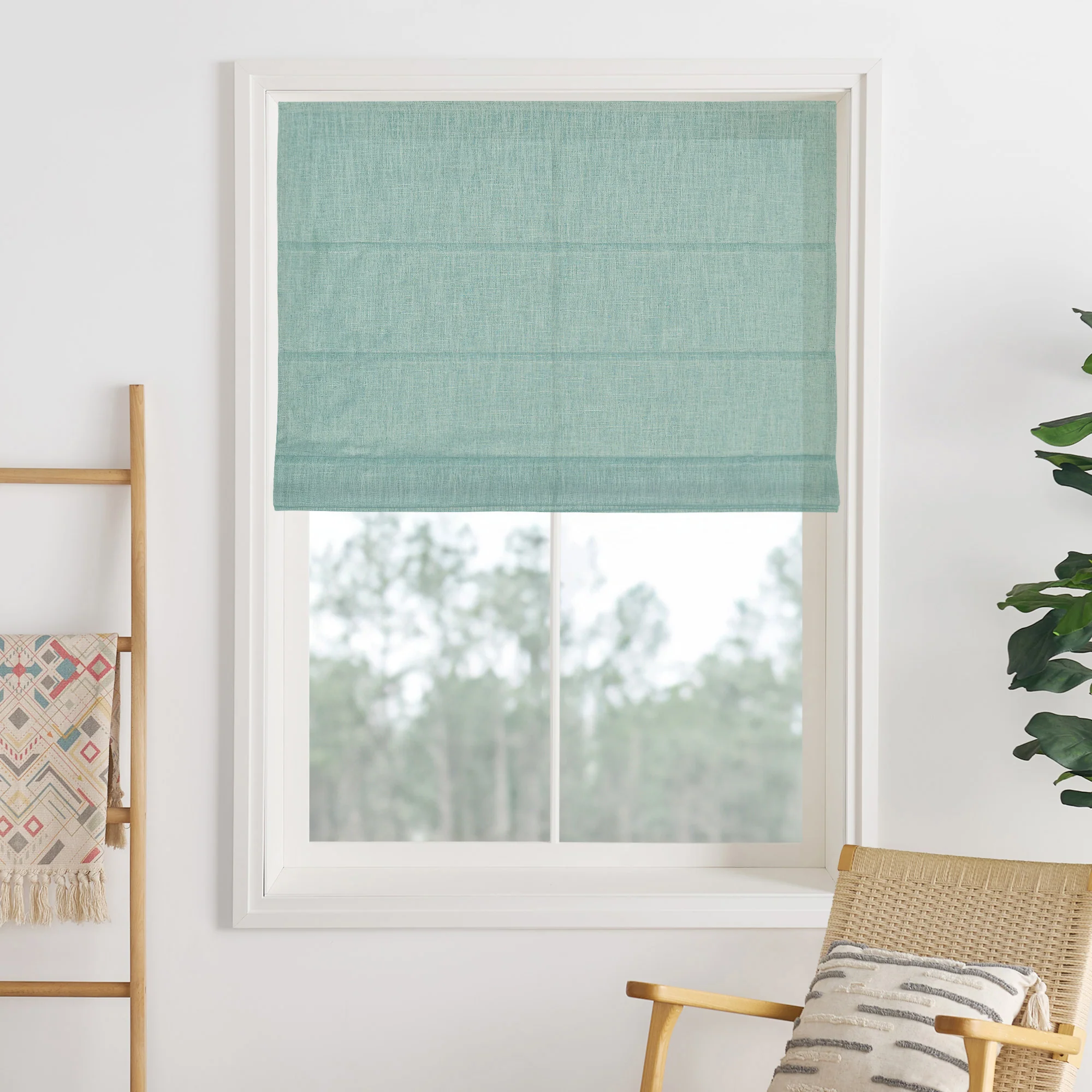 Lily Linen Roman Shades & Blinds - Image 50