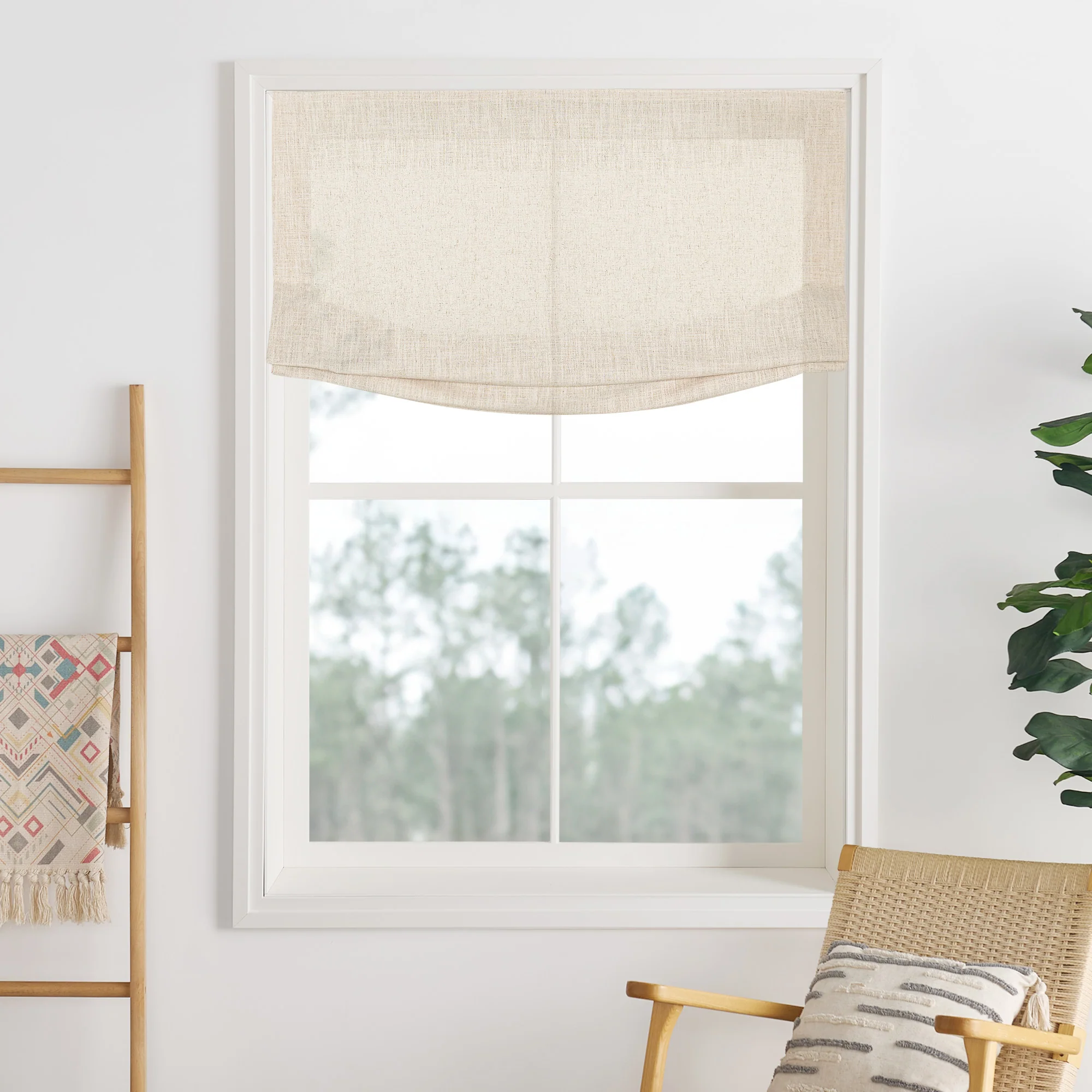 Lily Linen Roman Shades & Blinds | Relaxed - Image 13