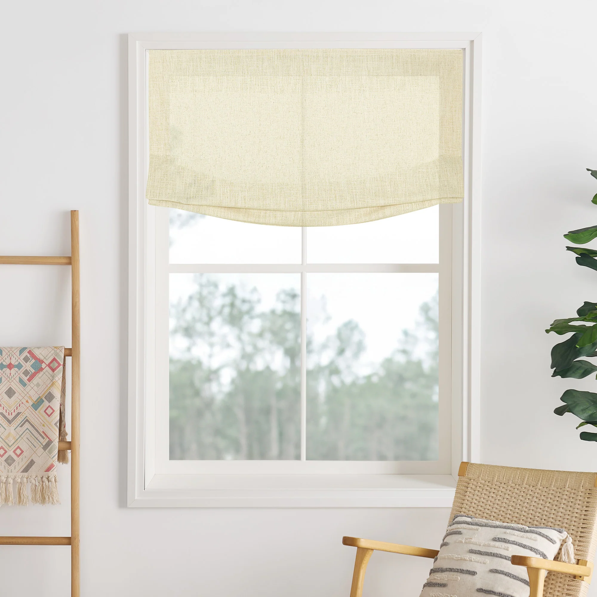 Lily Linen Roman Shades & Blinds | Relaxed - Image 15