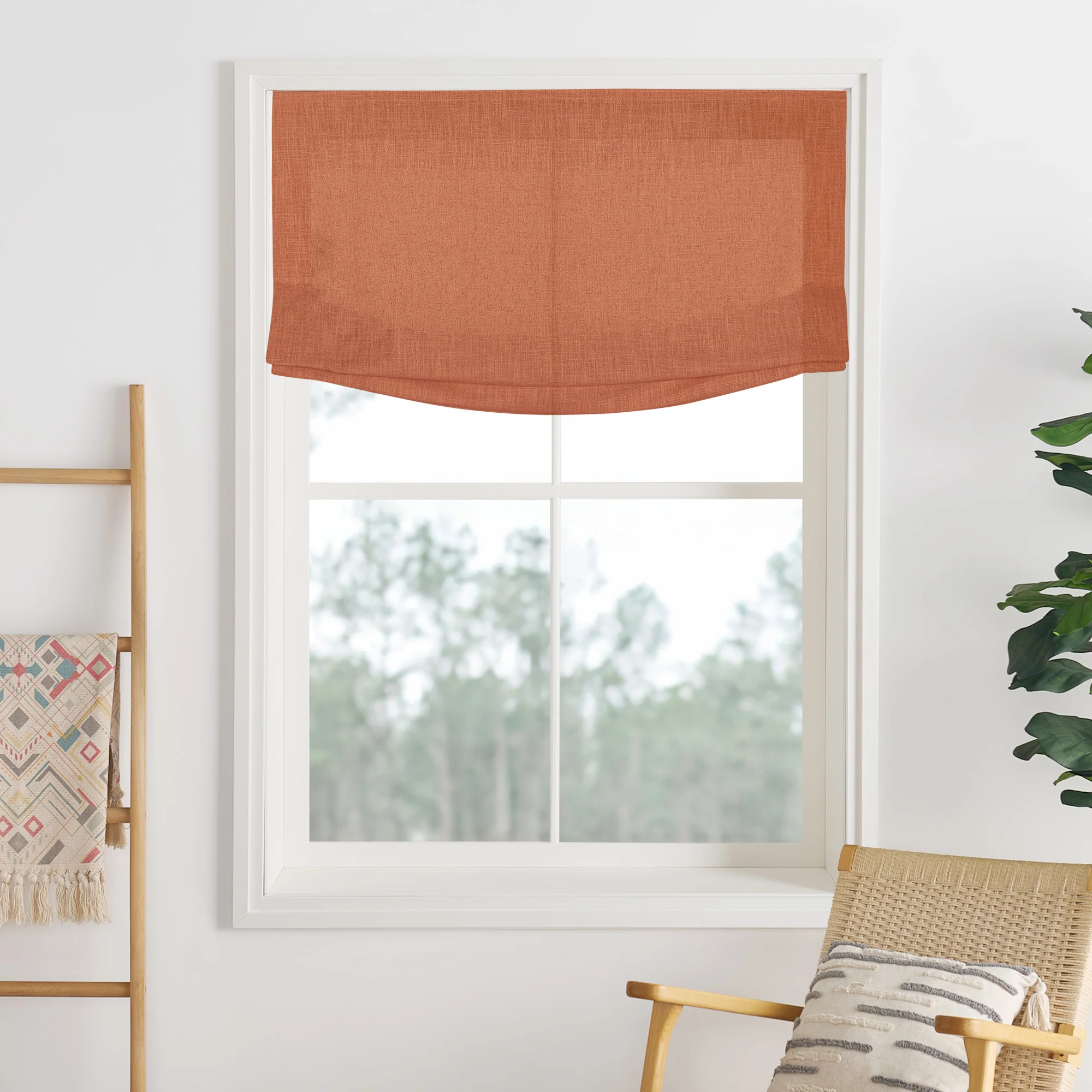 Lily Linen Roman Shades & Blinds | Relaxed - Image 17