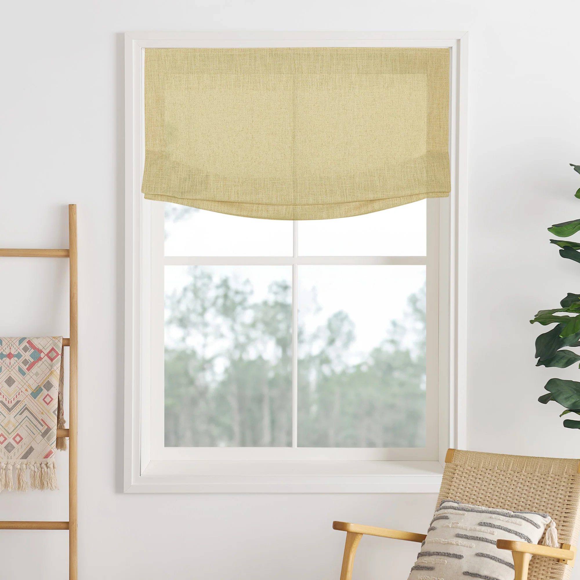 Lily Linen Roman Shades & Blinds | Relaxed - Image 18