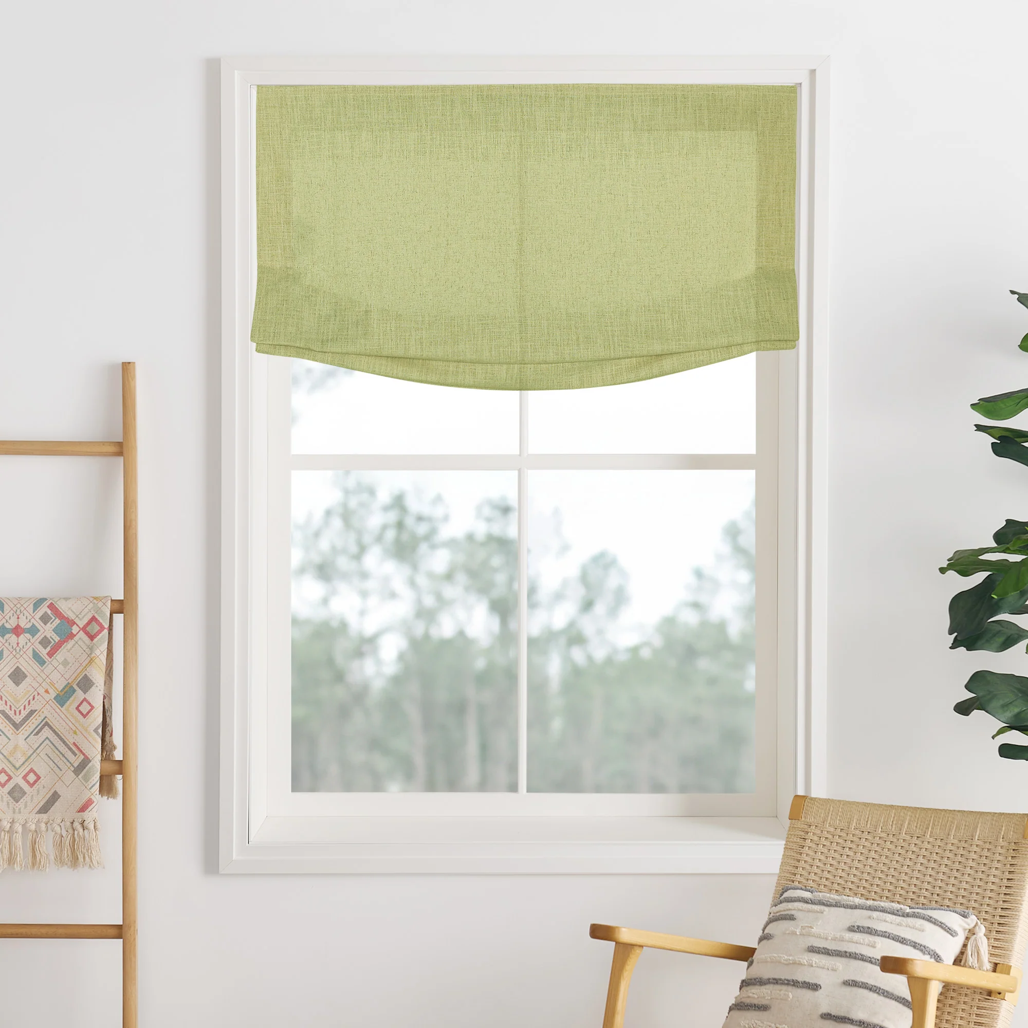 Lily Linen Roman Shades & Blinds | Relaxed - Image 20