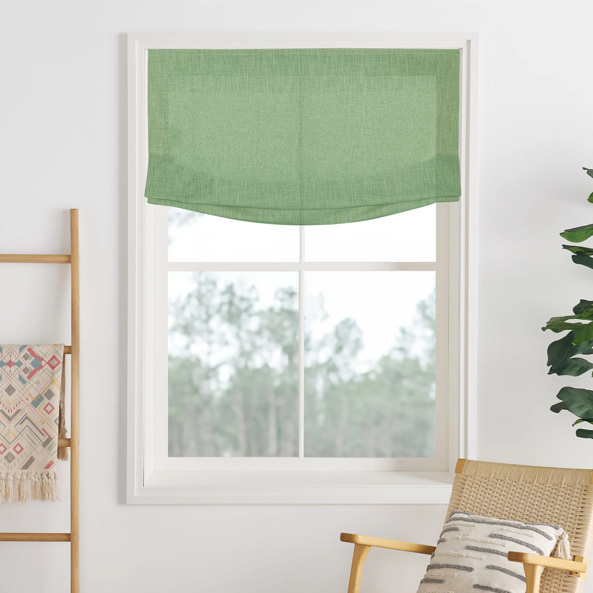 Lily Linen Roman Shades & Blinds | Relaxed - Image 22