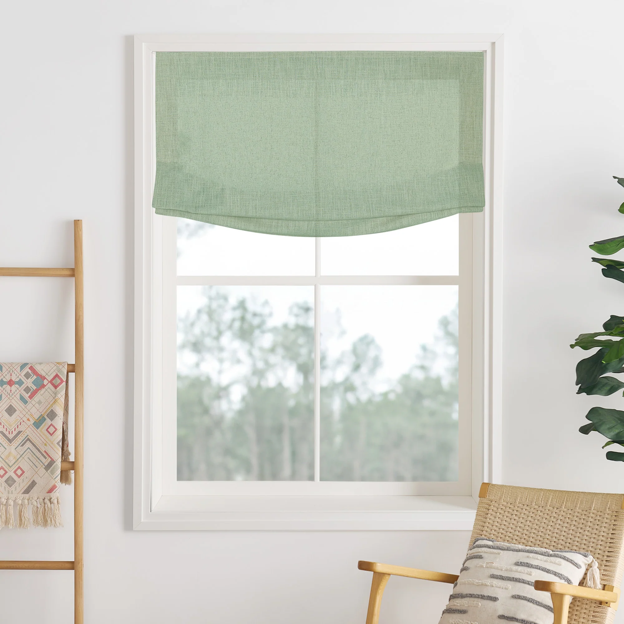 Lily Linen Roman Shades & Blinds | Relaxed - Image 23