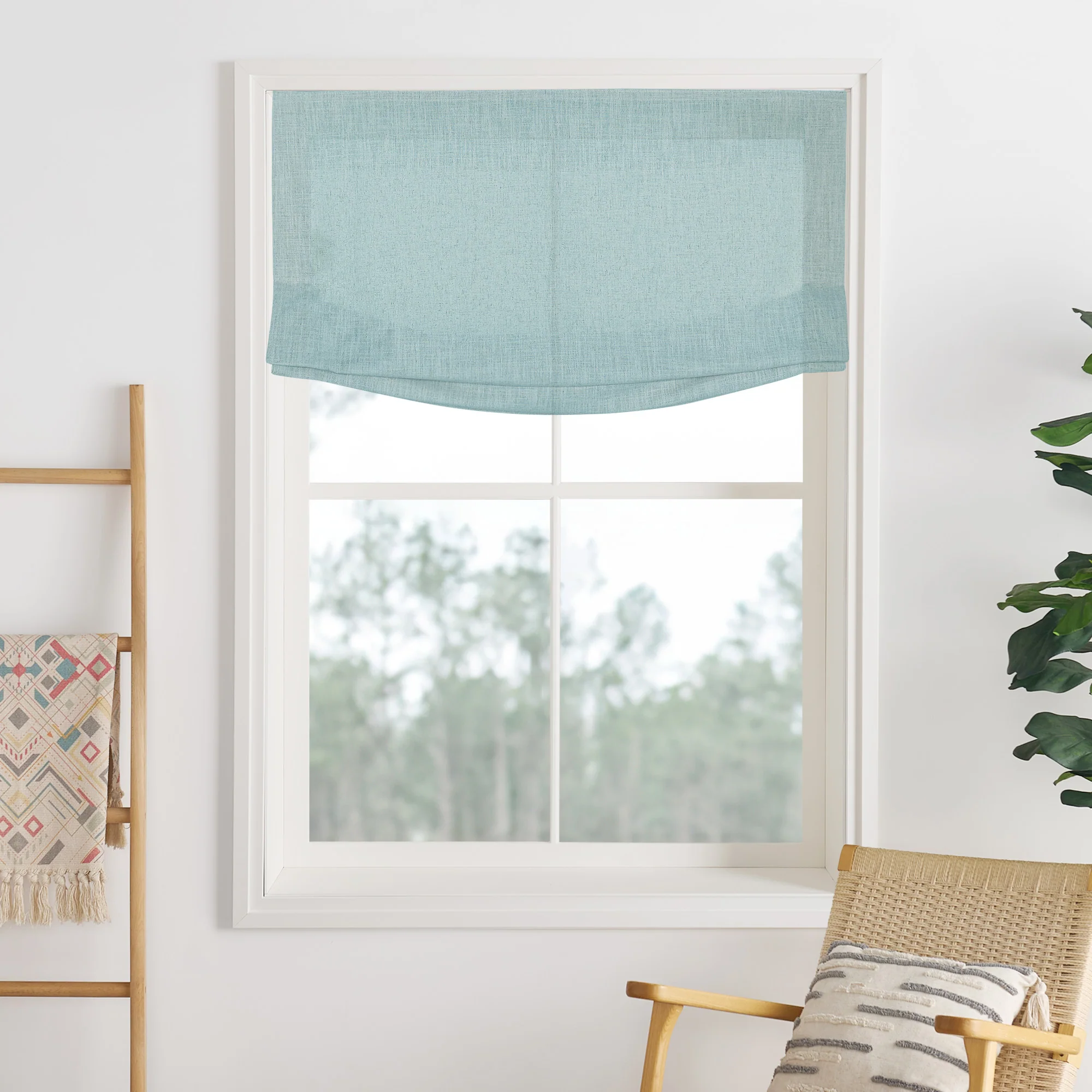 Lily Linen Roman Shades & Blinds | Relaxed - Image 24