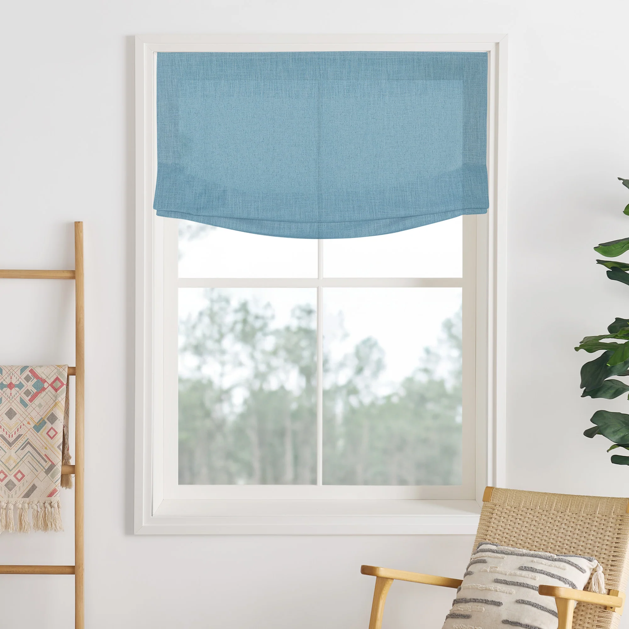 Lily Linen Roman Shades & Blinds | Relaxed - Image 25