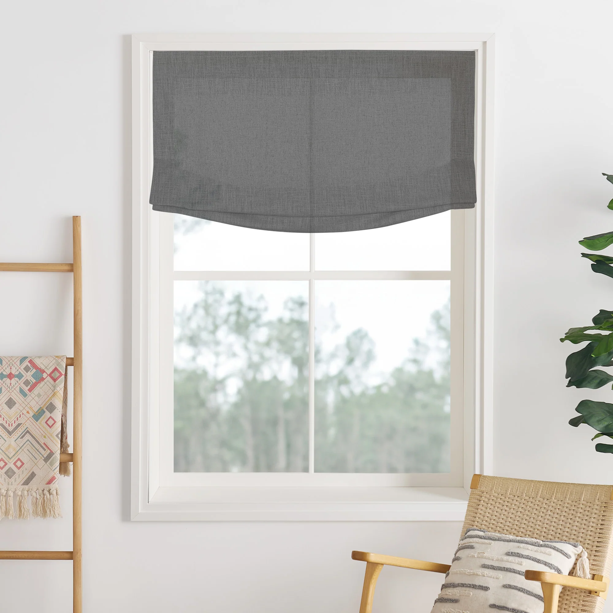 Lily Linen Roman Shades & Blinds | Relaxed - Image 27