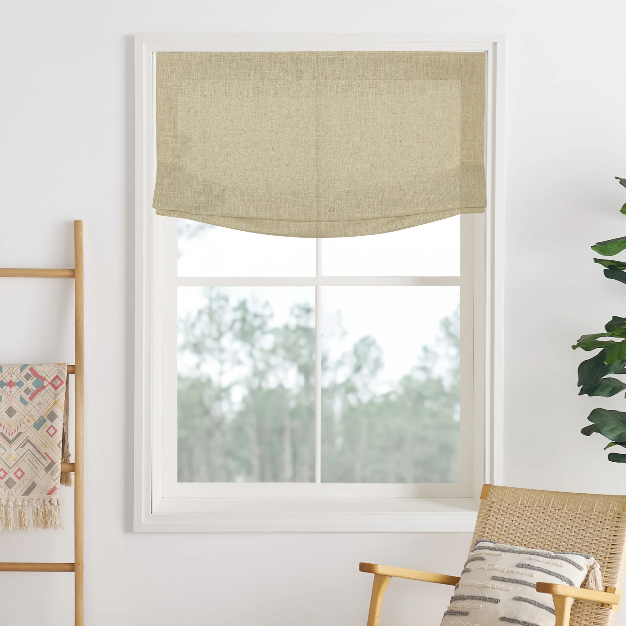 Lily Linen Roman Shades & Blinds | Relaxed - Image 30