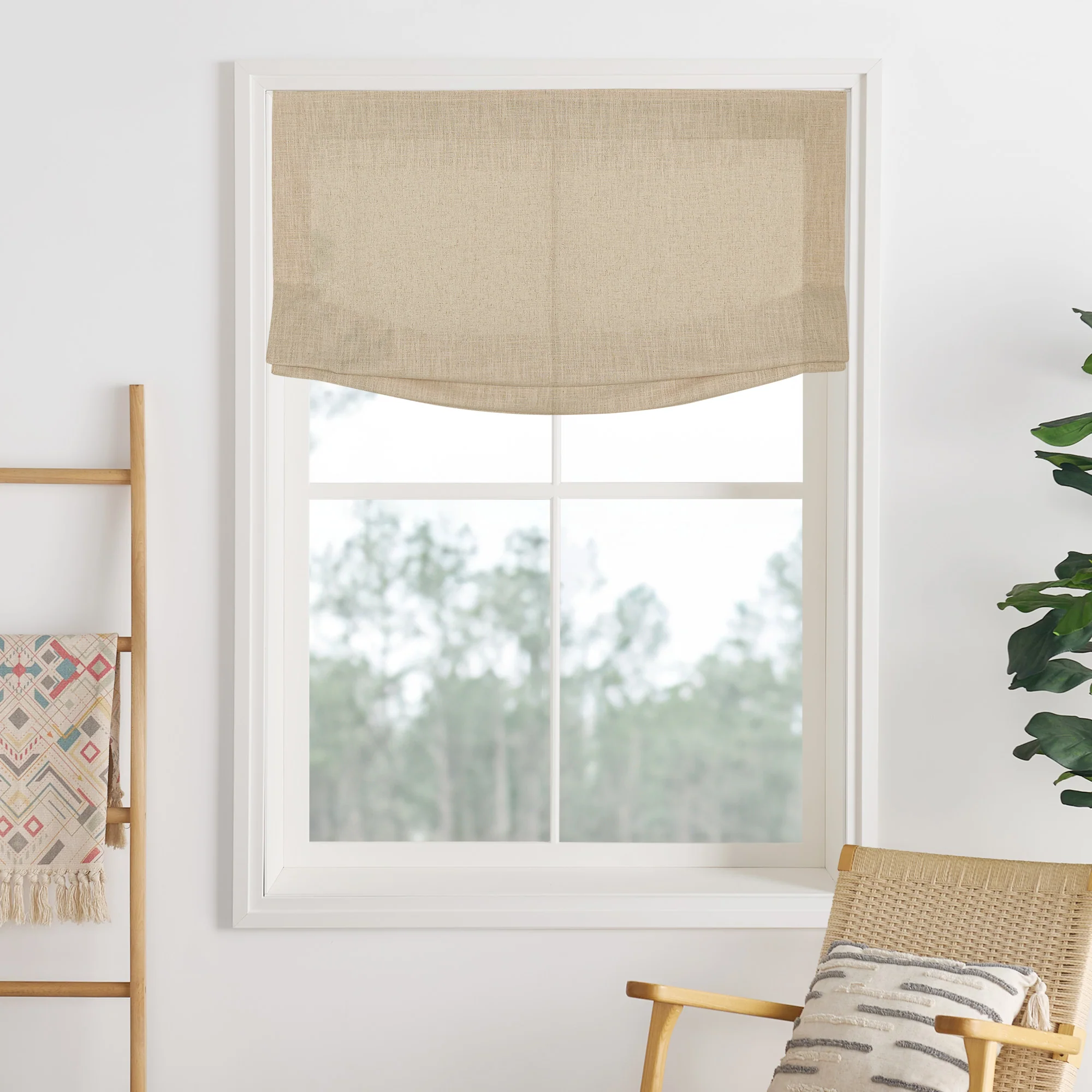 Lily Linen Roman Shades & Blinds | Relaxed - Image 31