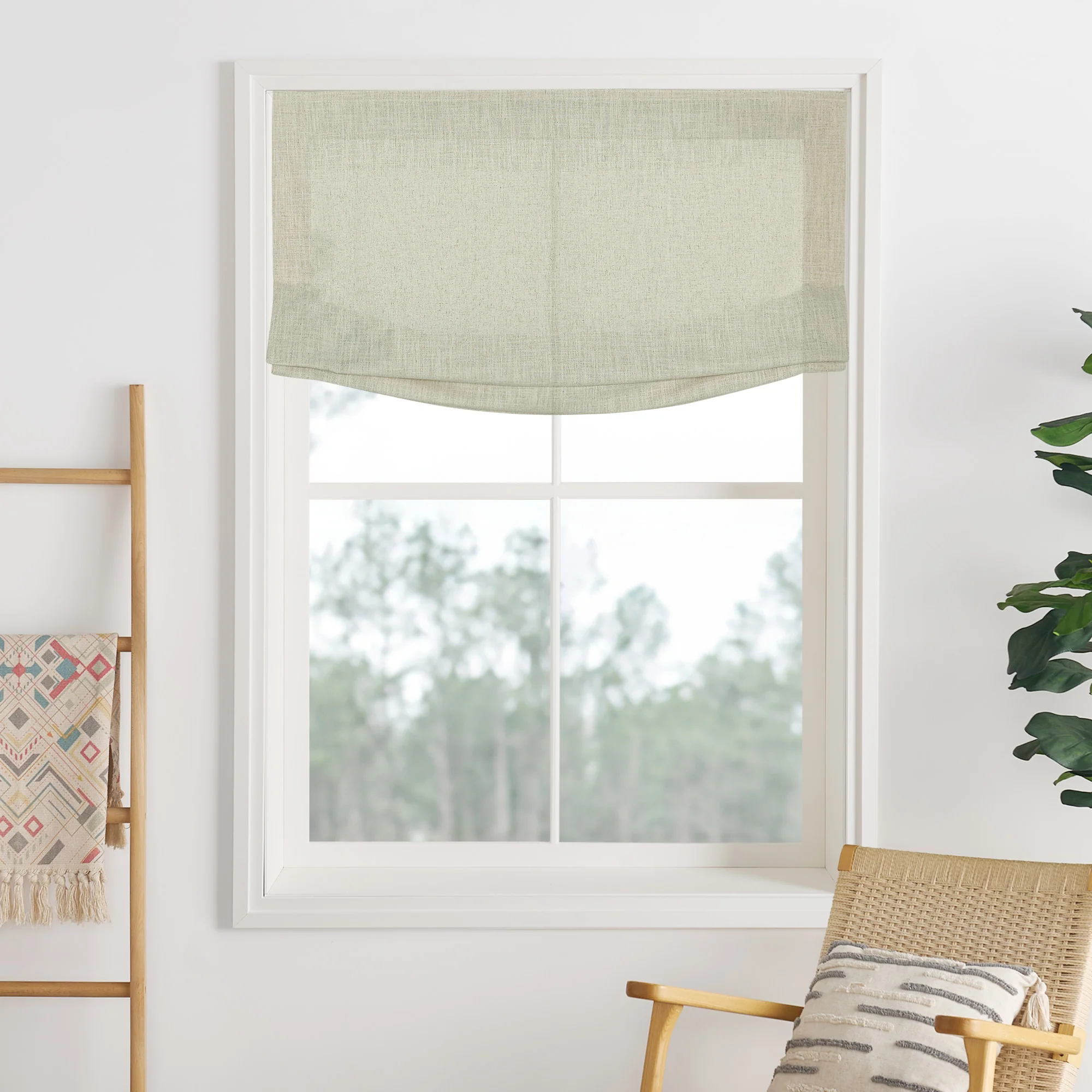 Lily Linen Roman Shades & Blinds | Relaxed - Image 32