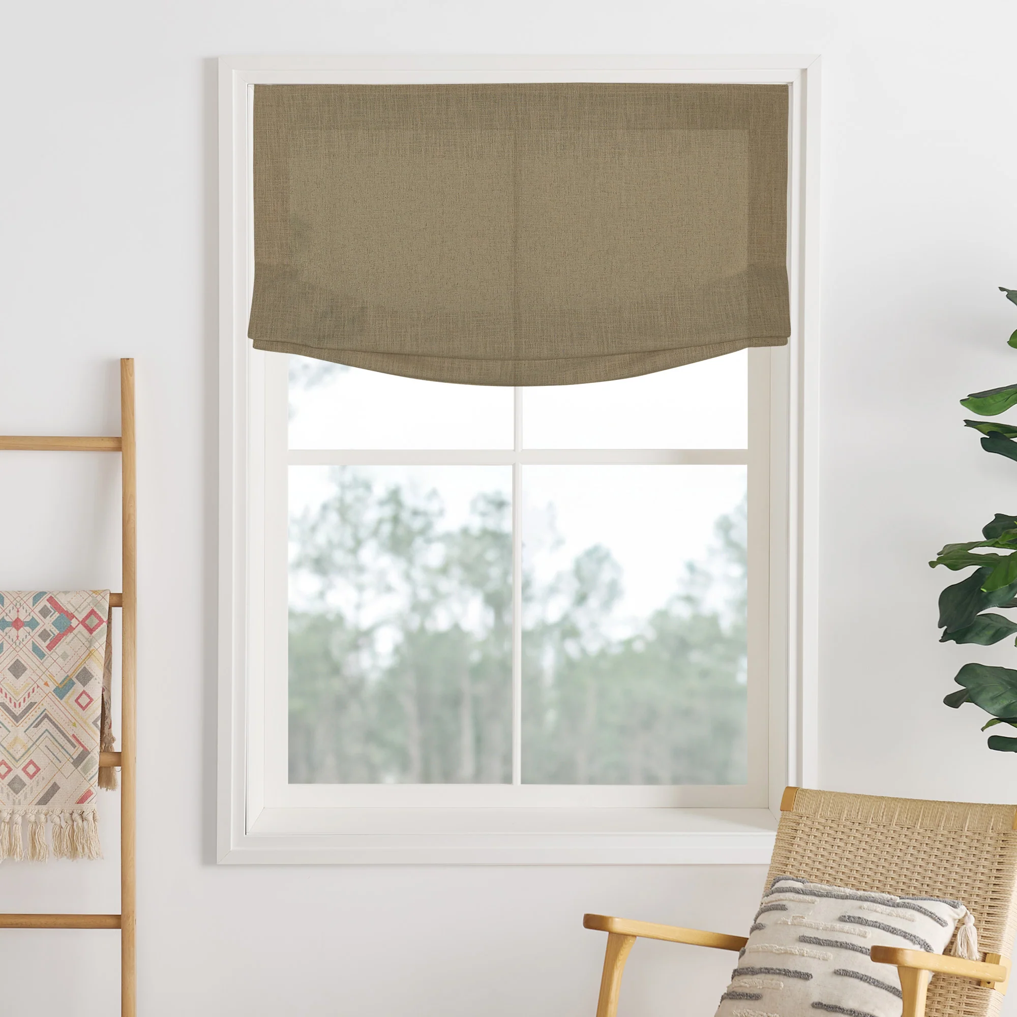 Lily Linen Roman Shades & Blinds | Relaxed - Image 33