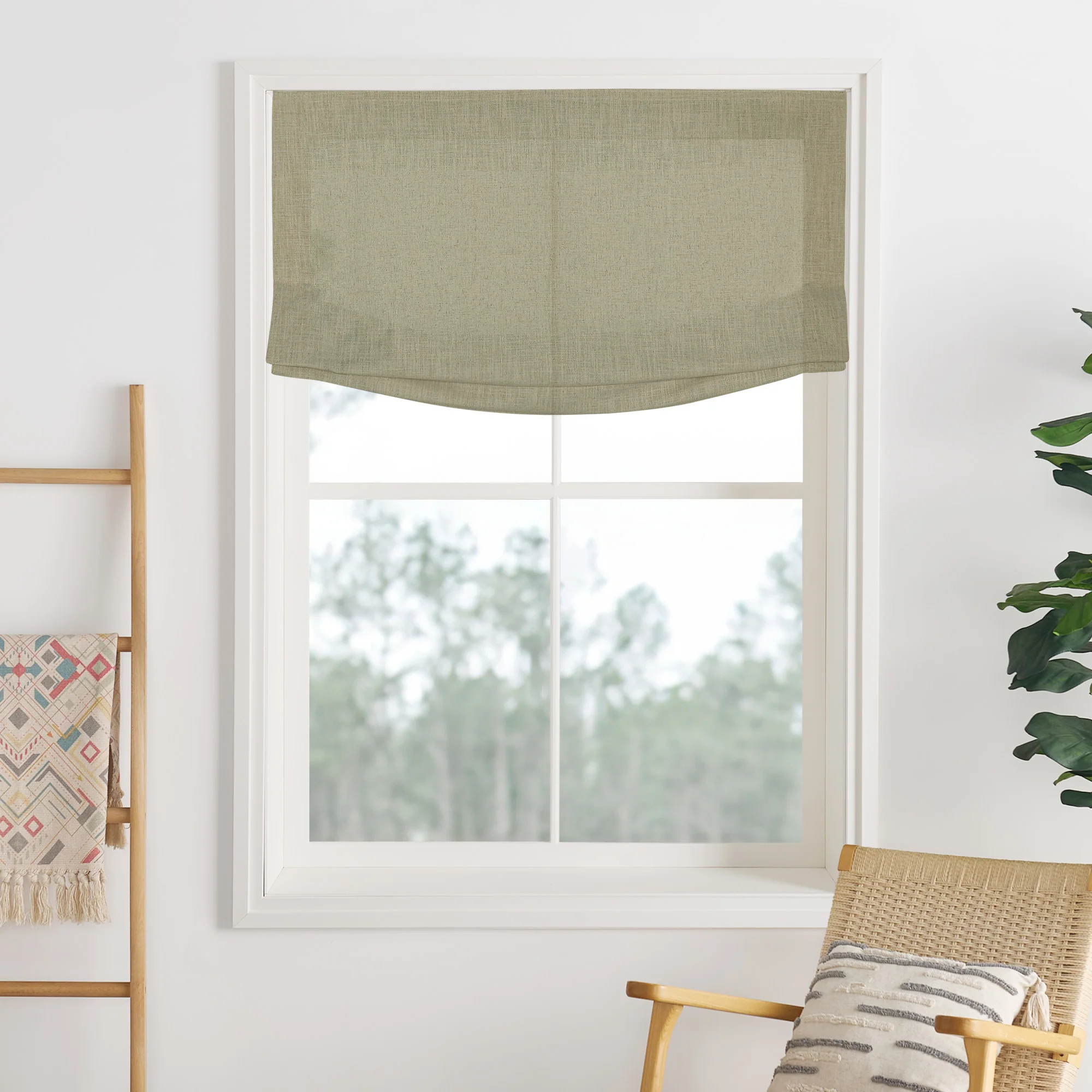 Lily Linen Roman Shades & Blinds | Relaxed - Image 35