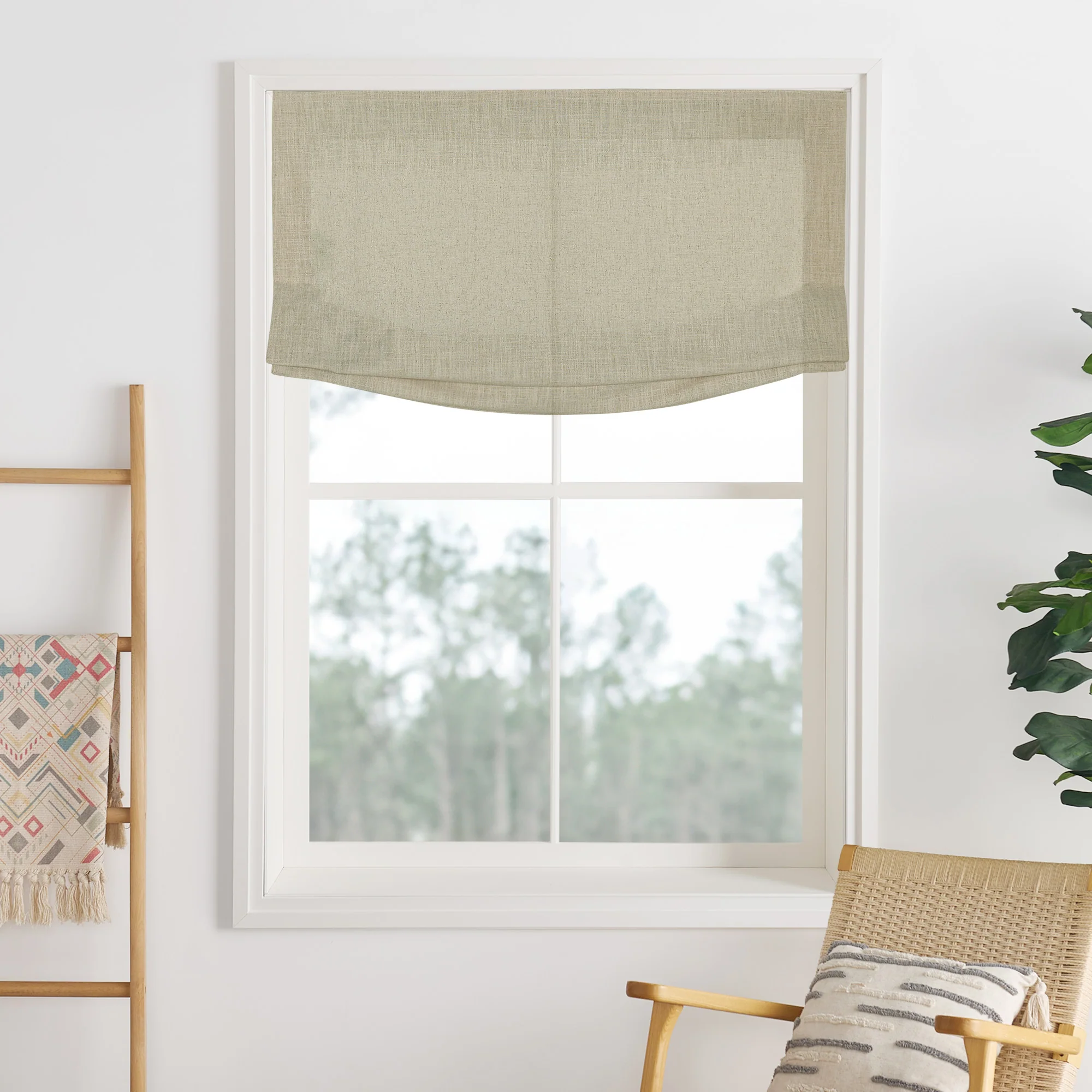 Lily Linen Roman Shades & Blinds | Relaxed - Image 36