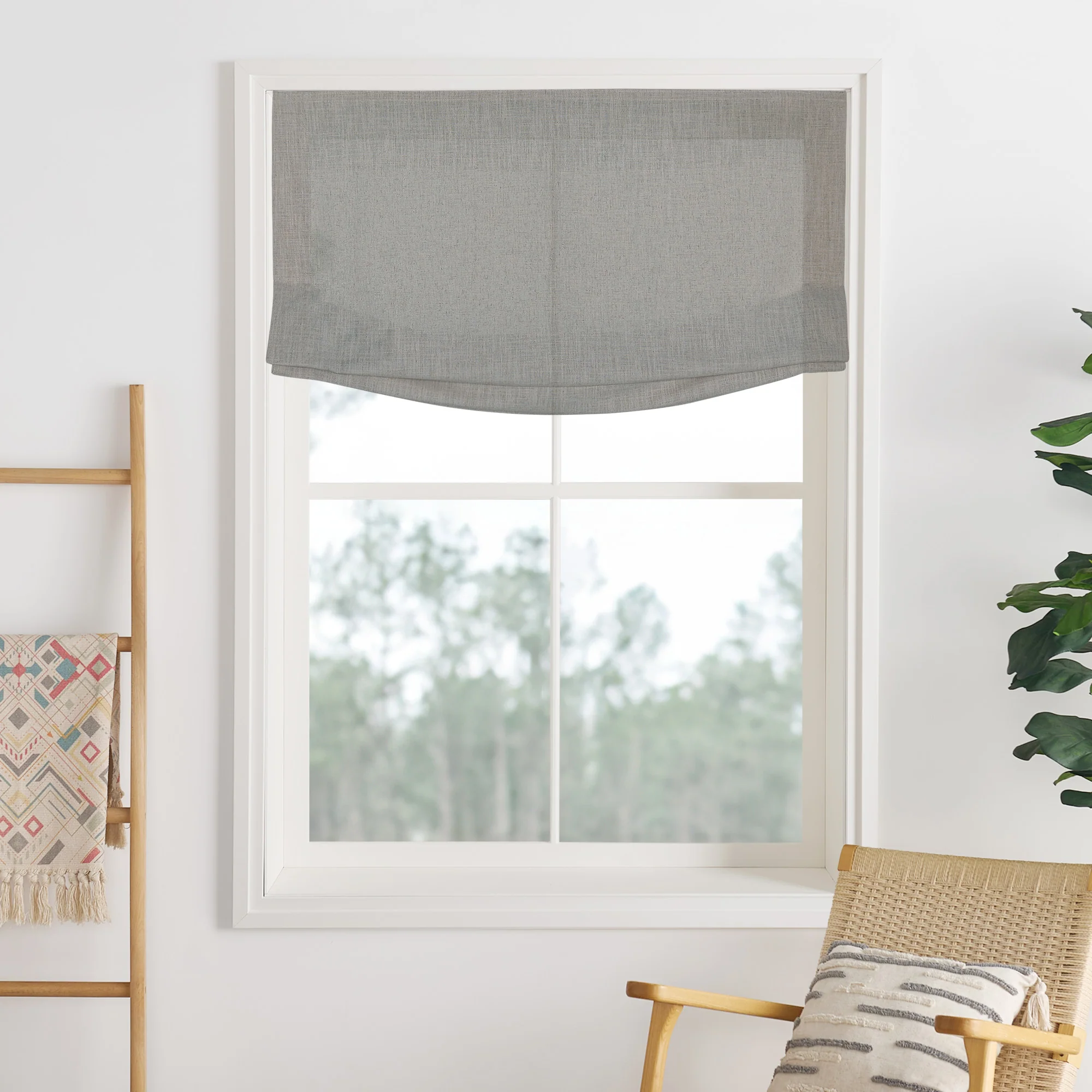 Lily Linen Roman Shades & Blinds | Relaxed - Image 37