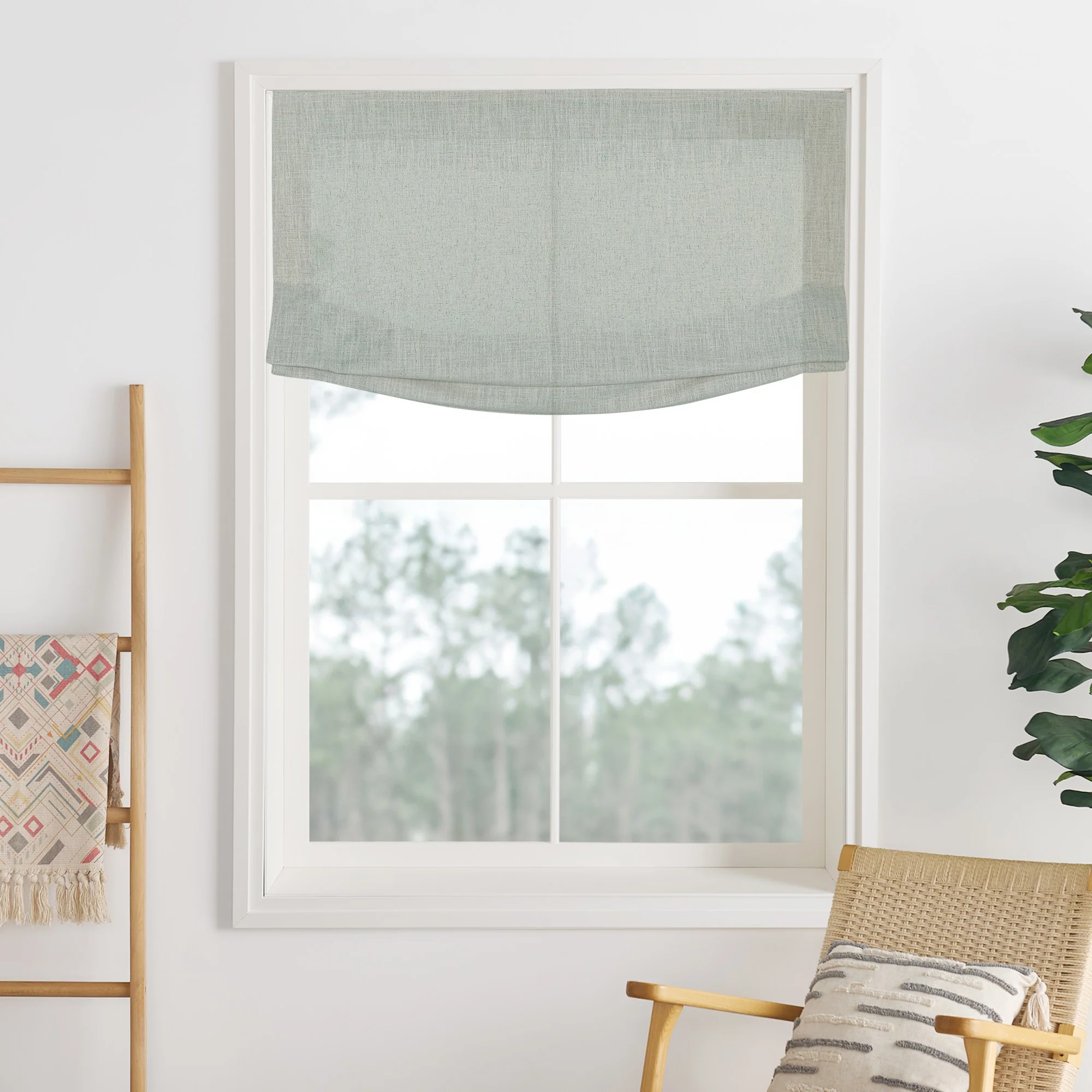 Lily Linen Roman Shades & Blinds | Relaxed - Image 38