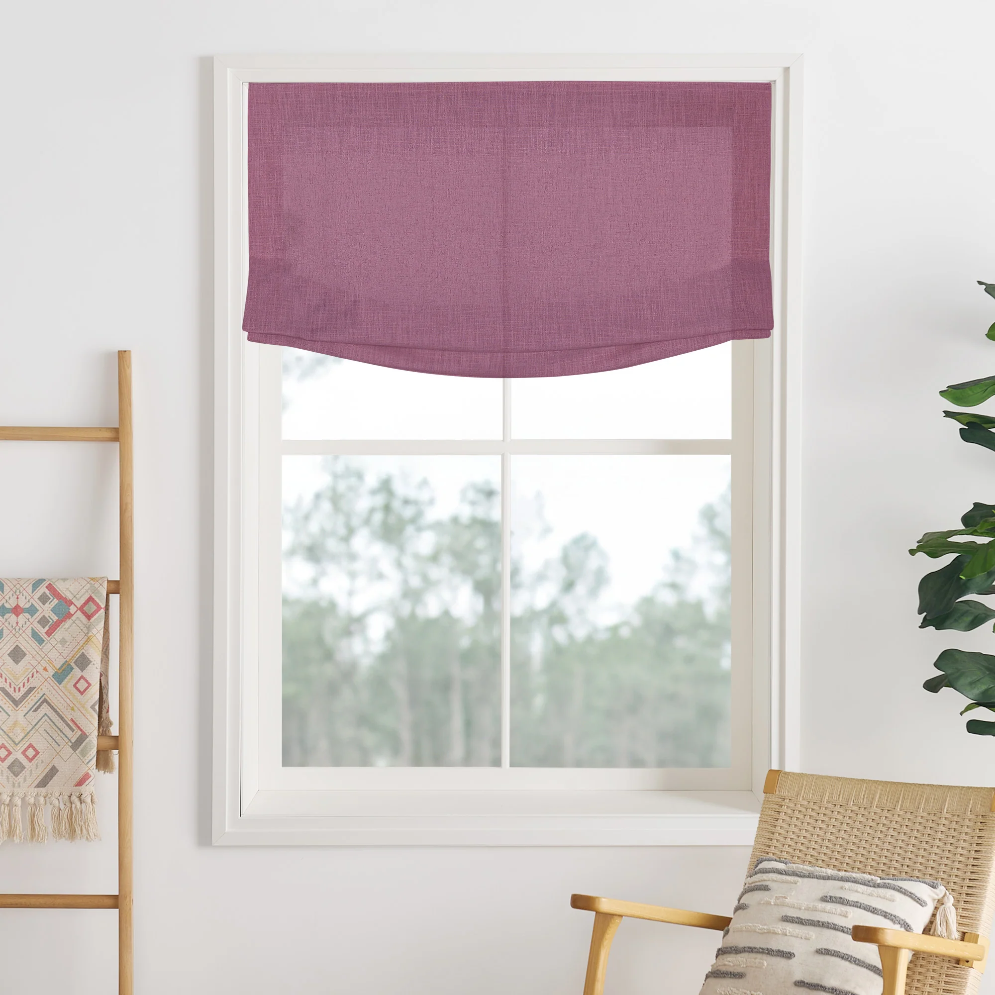 Lily Linen Roman Shades & Blinds | Relaxed - Image 41