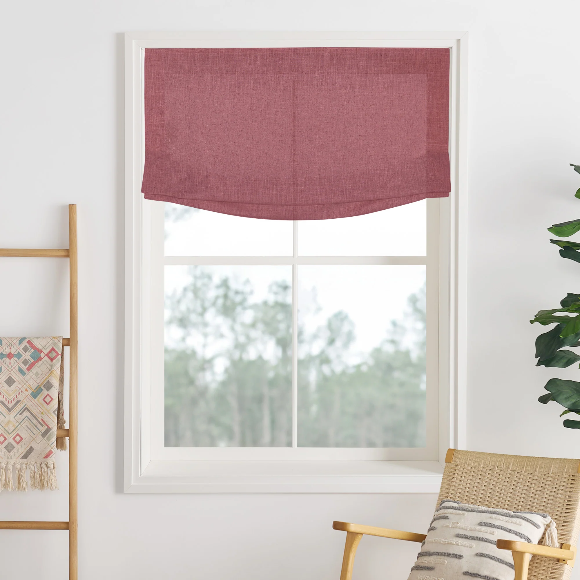 Lily Linen Roman Shades & Blinds | Relaxed - Image 43