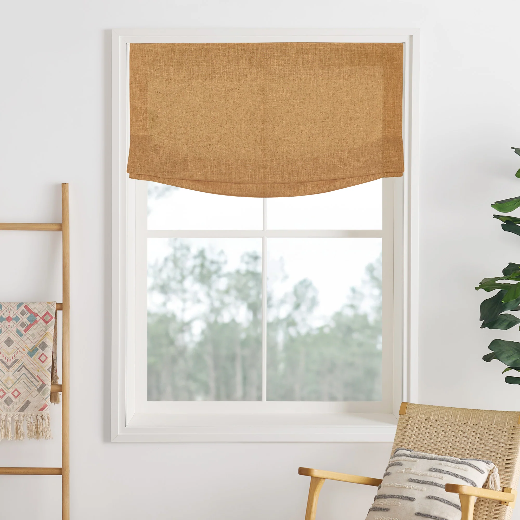 Lily Linen Roman Shades & Blinds | Relaxed - Image 45