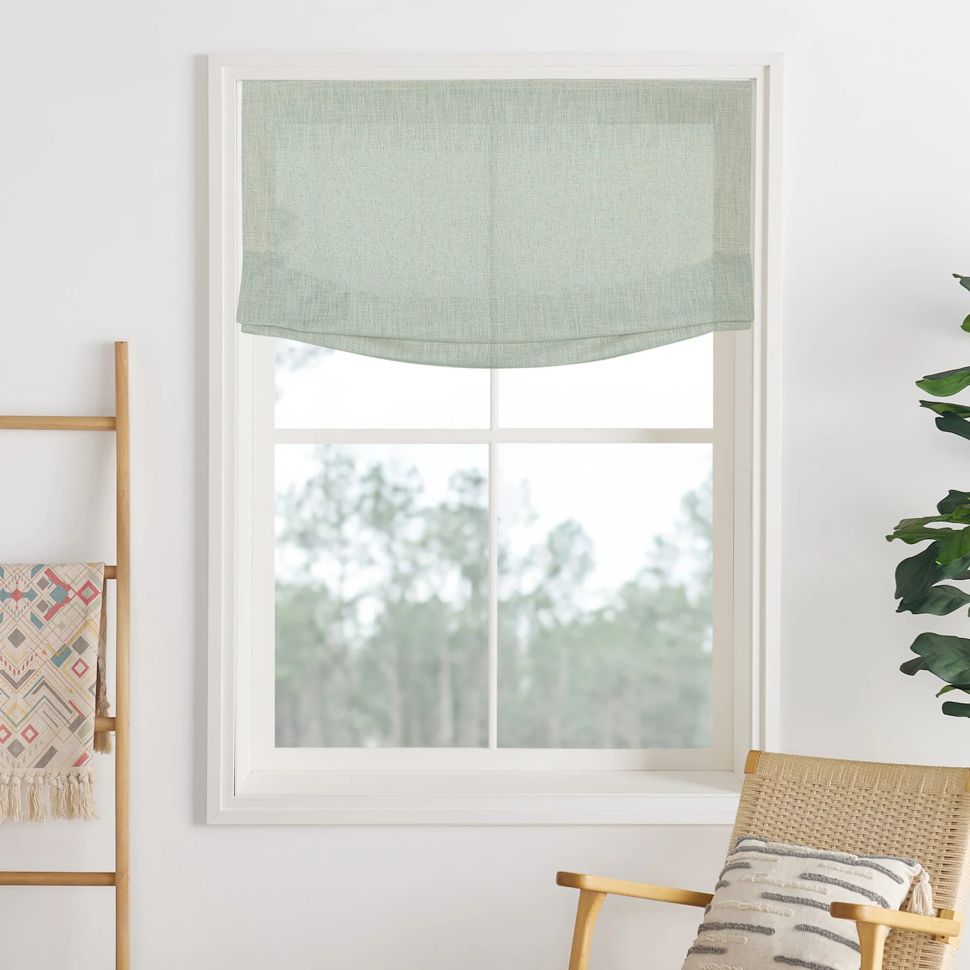 Lily Linen Roman Shades & Blinds | Relaxed - Image 46
