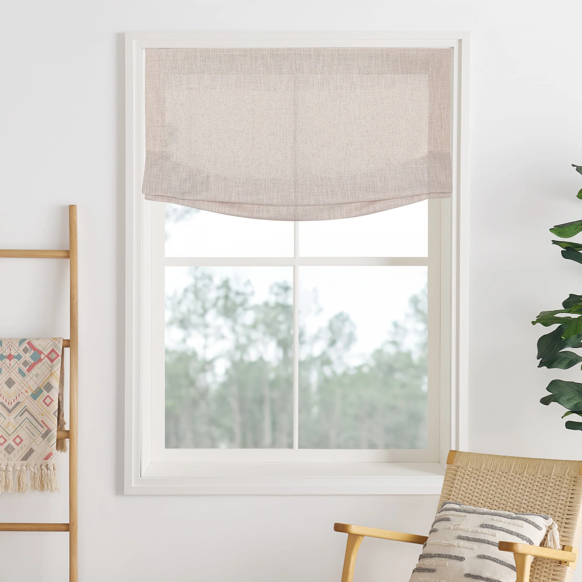 Lily Linen Roman Shades & Blinds | Relaxed - Image 47