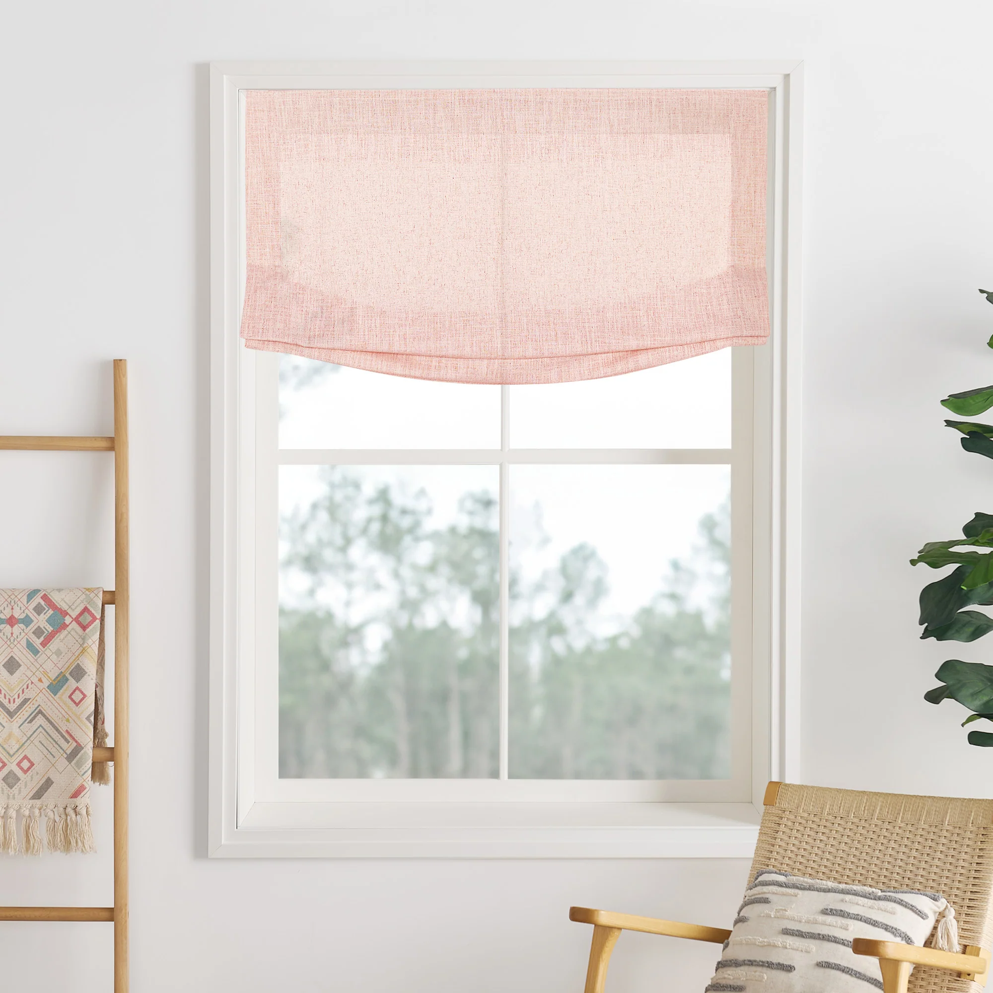 Liz Linen Herringbone Roman Shades & Blinds  | Relaxed - Image 25