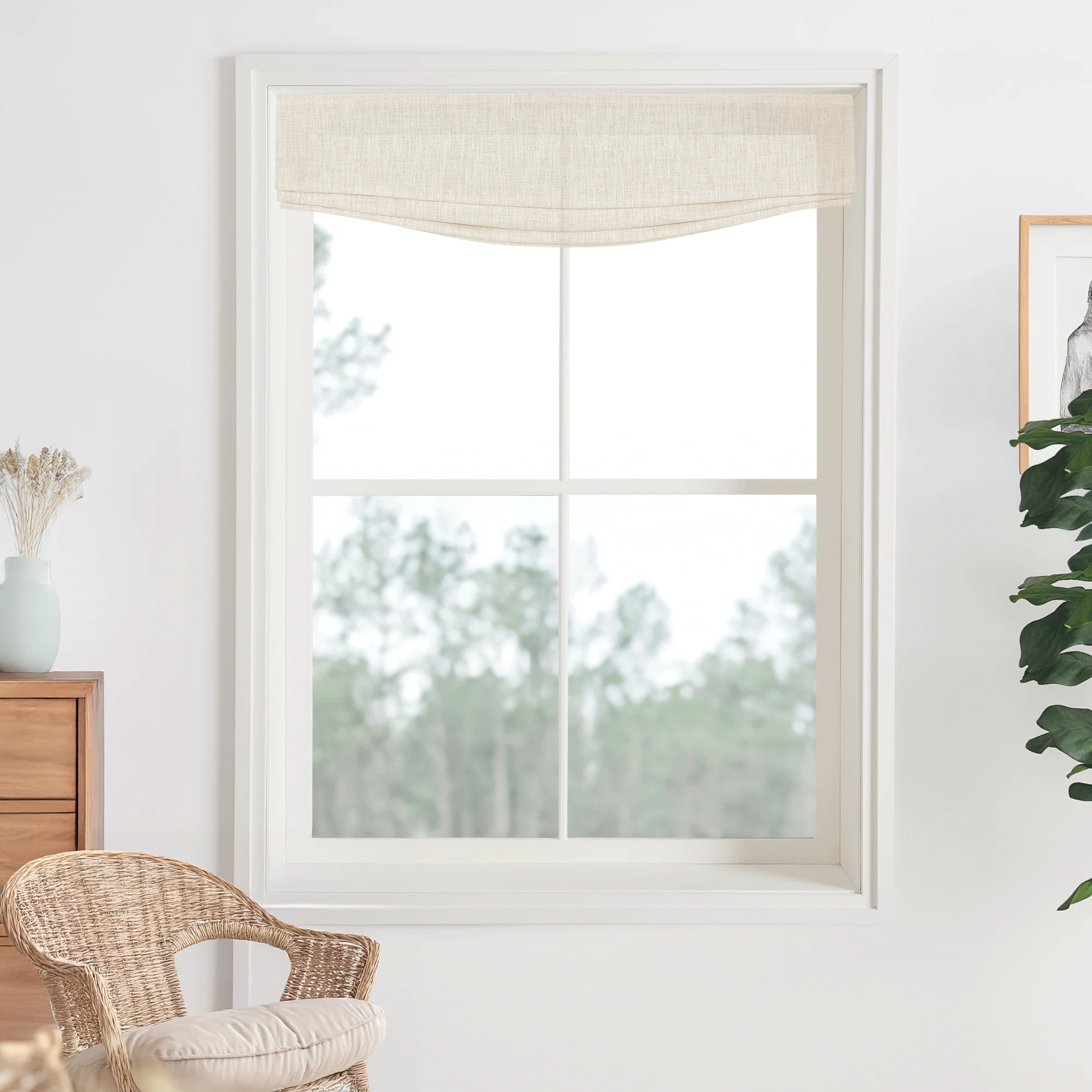 Lily Linen Roman Shades & Blinds | Relaxed - Image 8