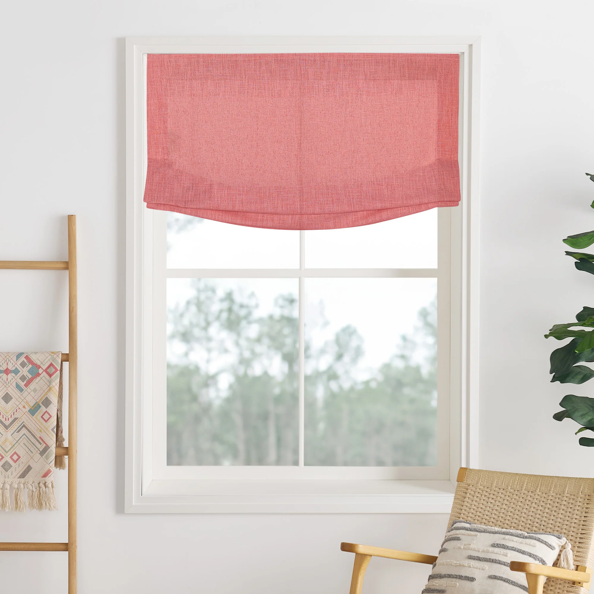 Liz Linen Herringbone Roman Shades & Blinds  | Relaxed - Image 31