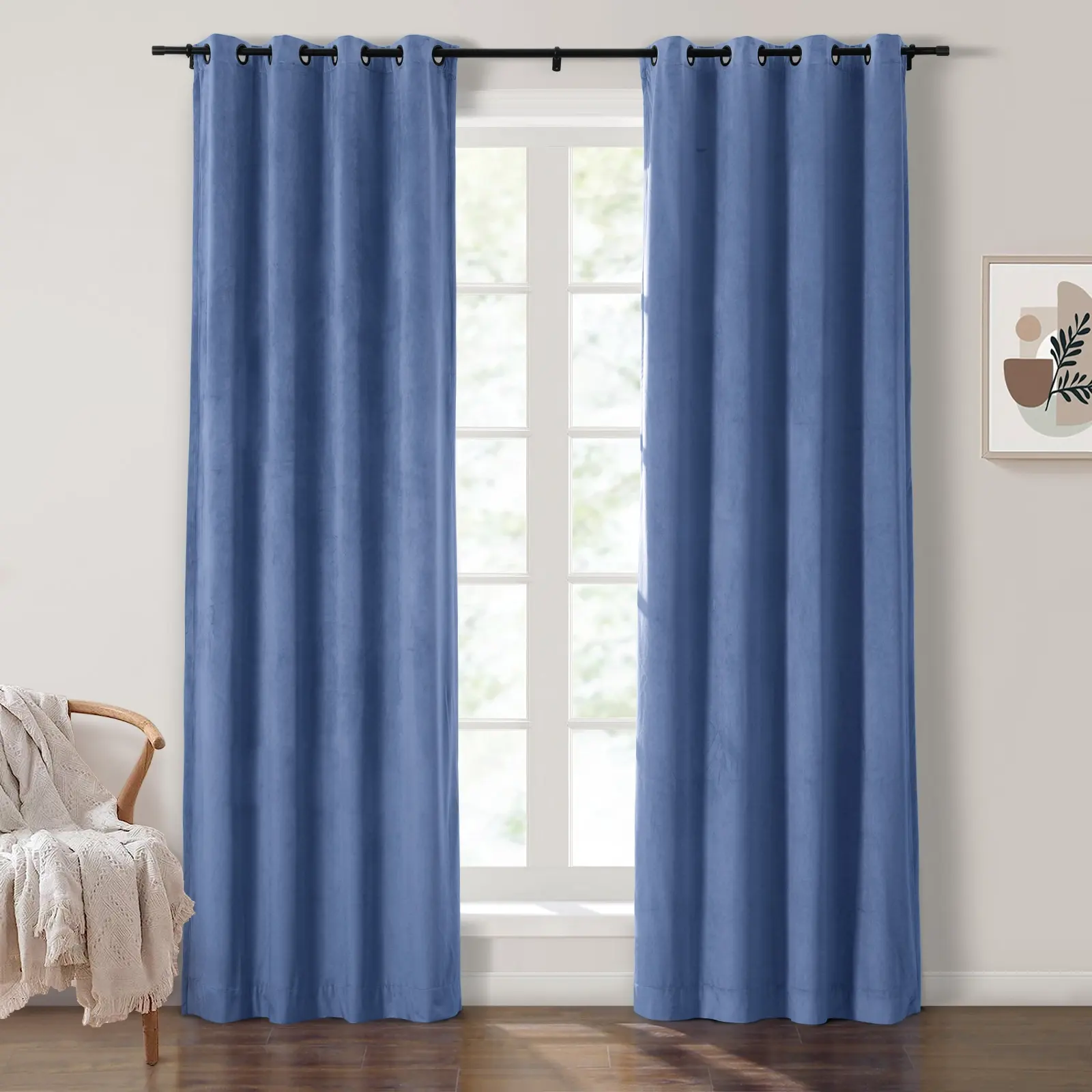 Maillard Velvet Curtains & Drapes Grommet - Image 100