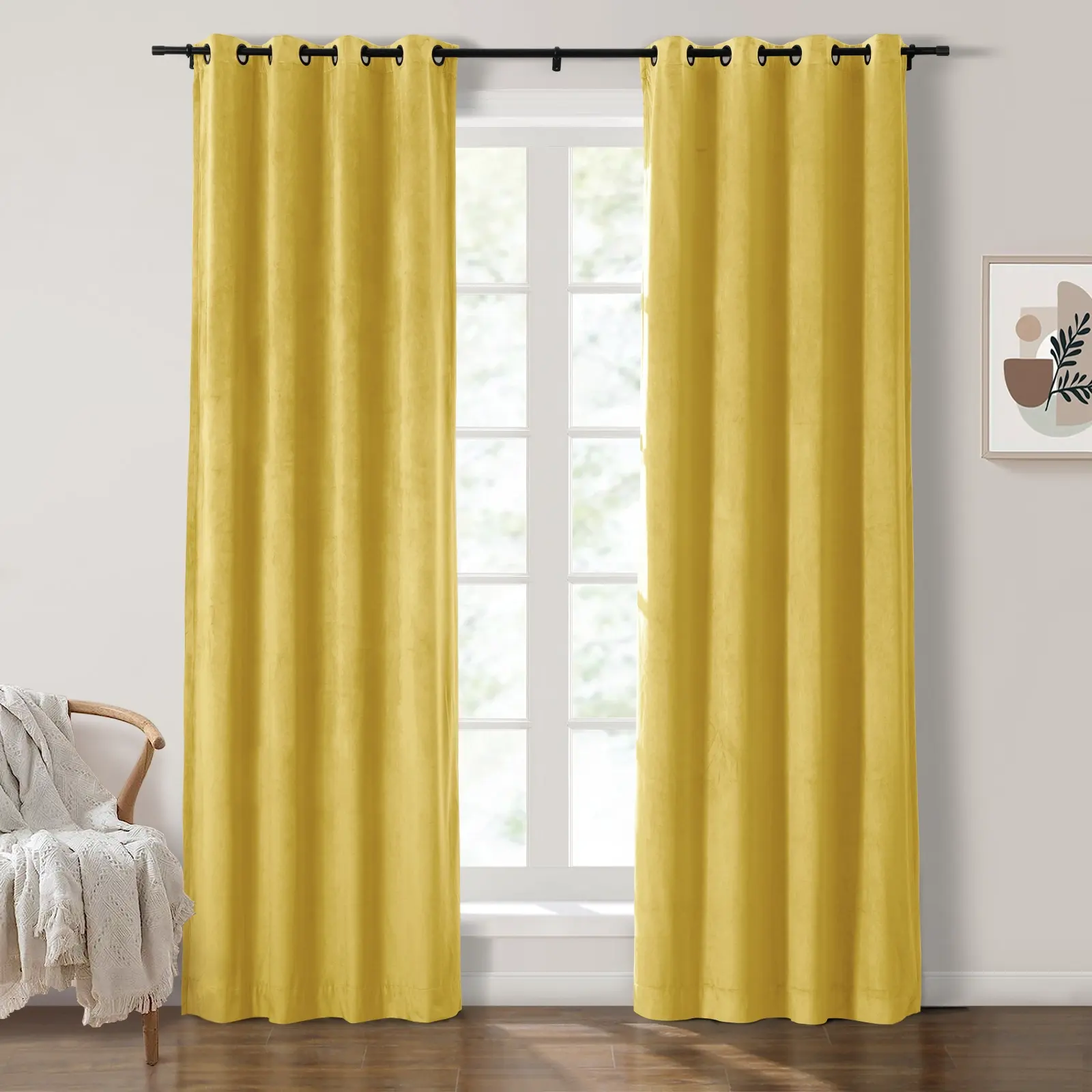 Maillard Velvet Curtains & Drapes Grommet - Image 57