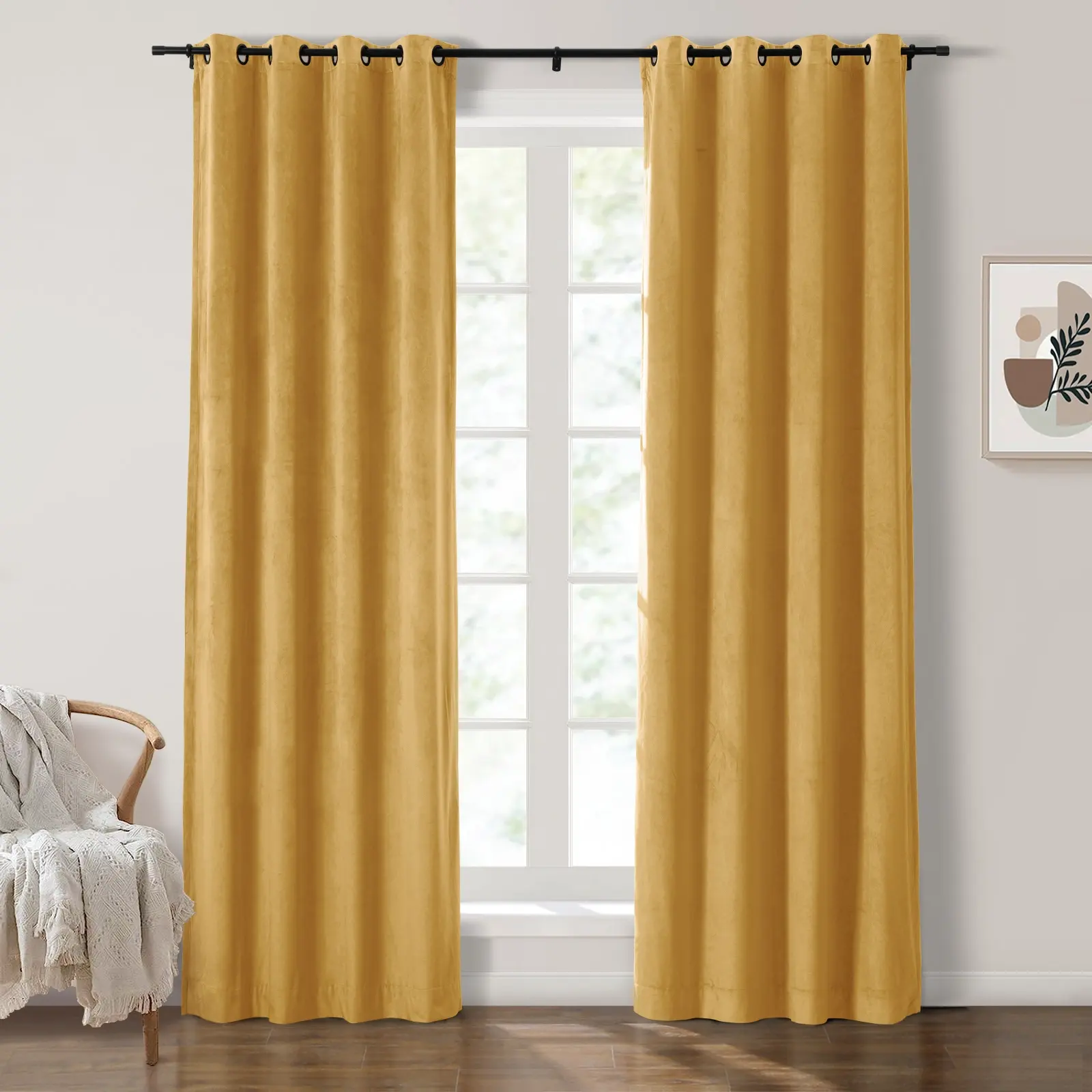 Maillard Velvet Curtains & Drapes Grommet - Image 59
