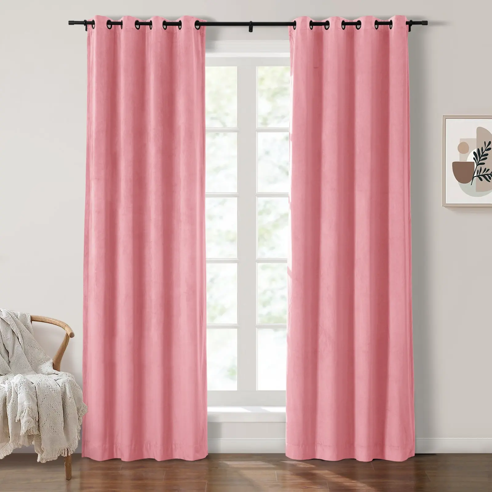 Maillard Velvet Curtains & Drapes Grommet - Image 62
