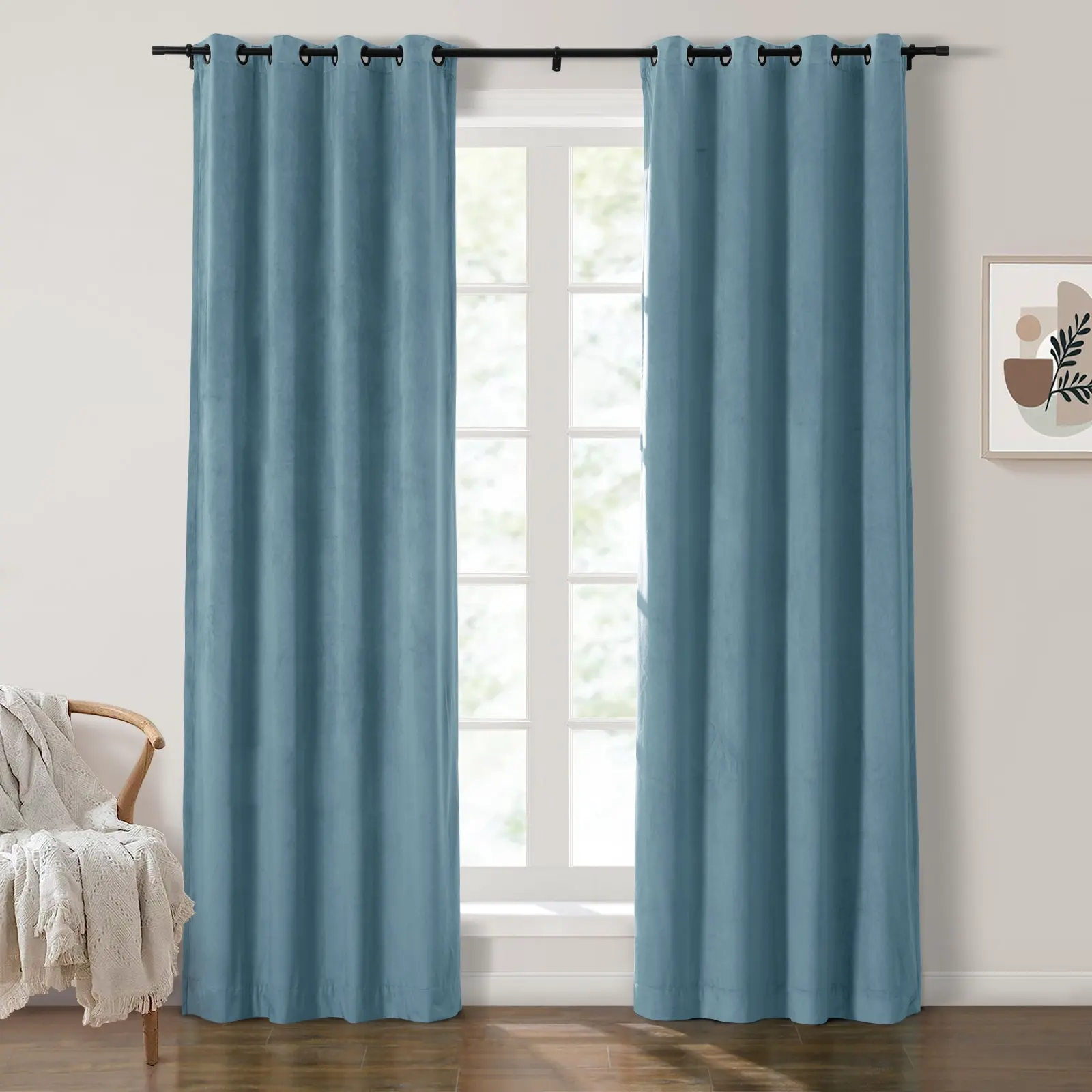 Maillard Velvet Curtains & Drapes Grommet - Image 91