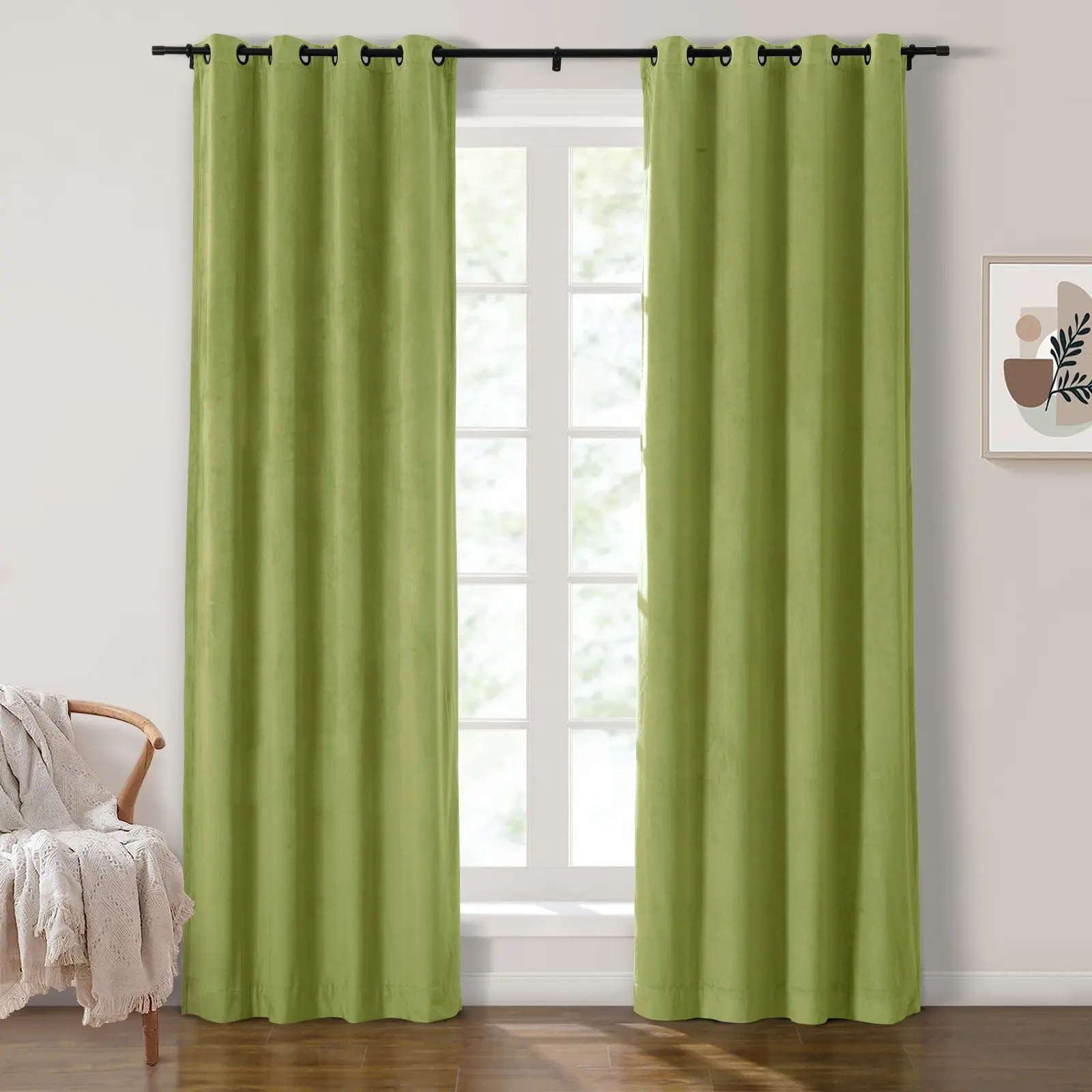 Maillard Velvet Curtains & Drapes Grommet - Image 96