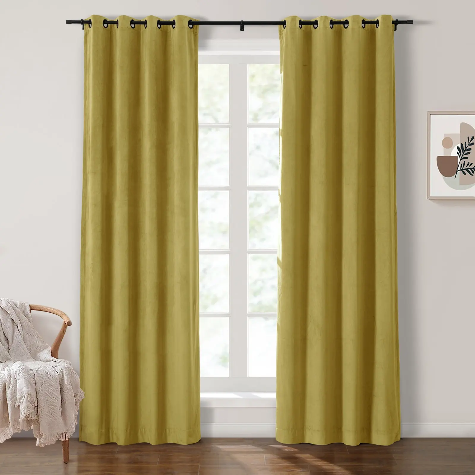 Maillard Velvet Curtains & Drapes Grommet - Image 97