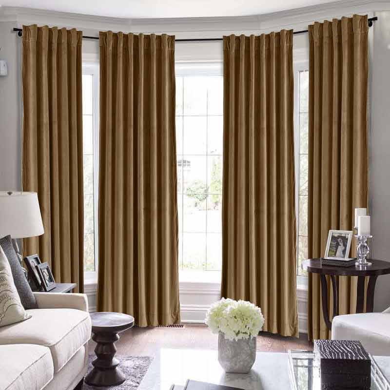 Maillard Velvet Curtains & Drapes Soft Top - Image 26