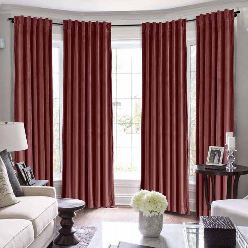 Maillard Velvet Curtains & Drapes Soft Top - Image 36